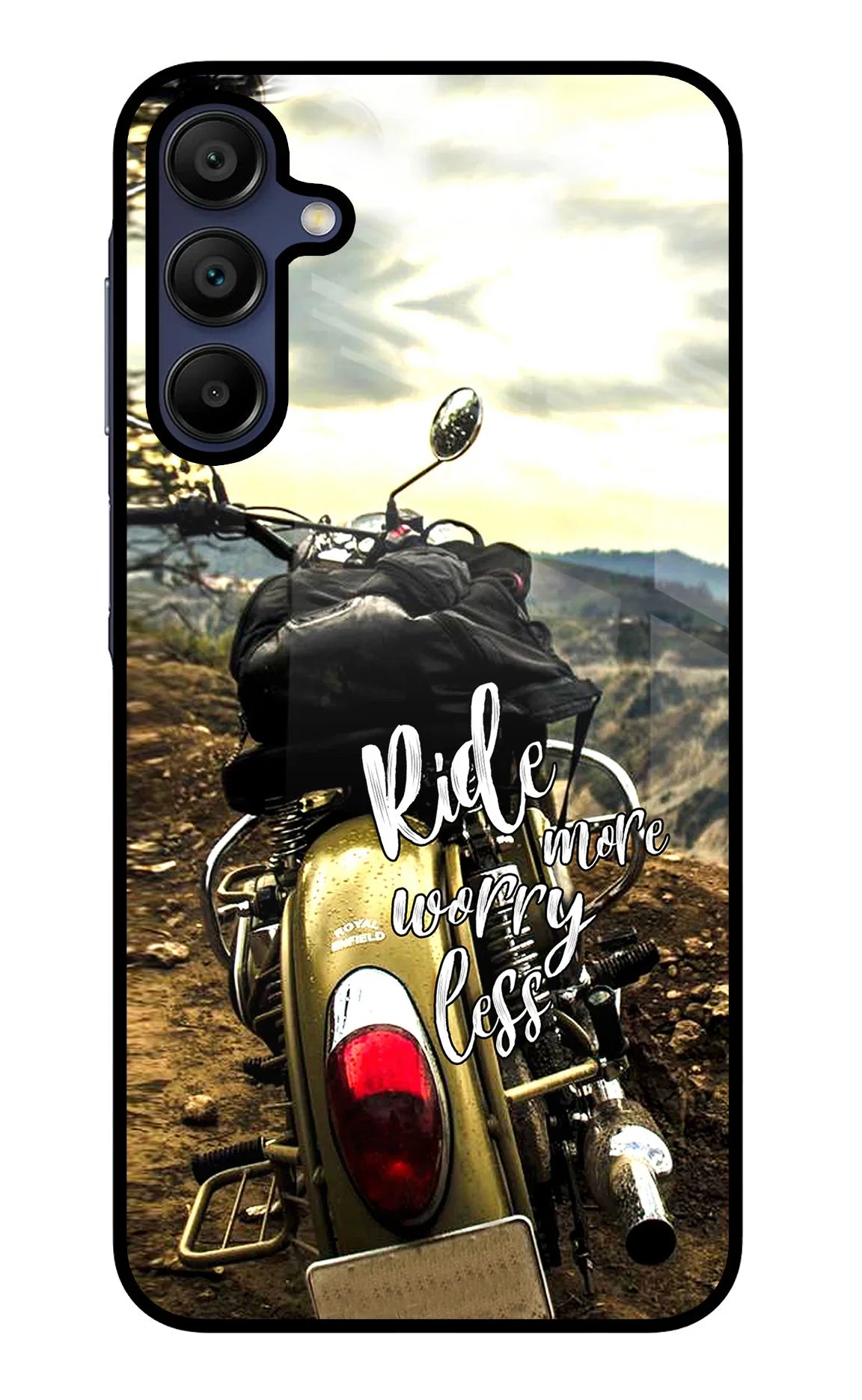 Ride More Worry Less Samsung A15 5G Glass Case - Ride More Worry Less Samsung A15 5G Glass Case Ride More Worry Less Samsung A15 5G Glass Case