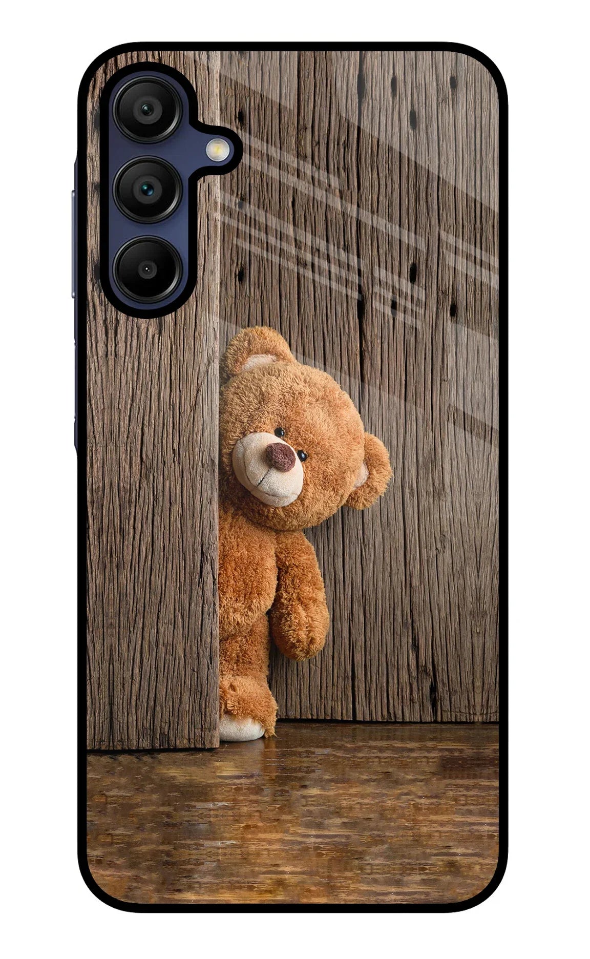 Teddy Wooden Samsung A15 5G Glass Case - Teddy Wooden Samsung A15 5G Glass Case Teddy Wooden Samsung A15 5G Glass Case