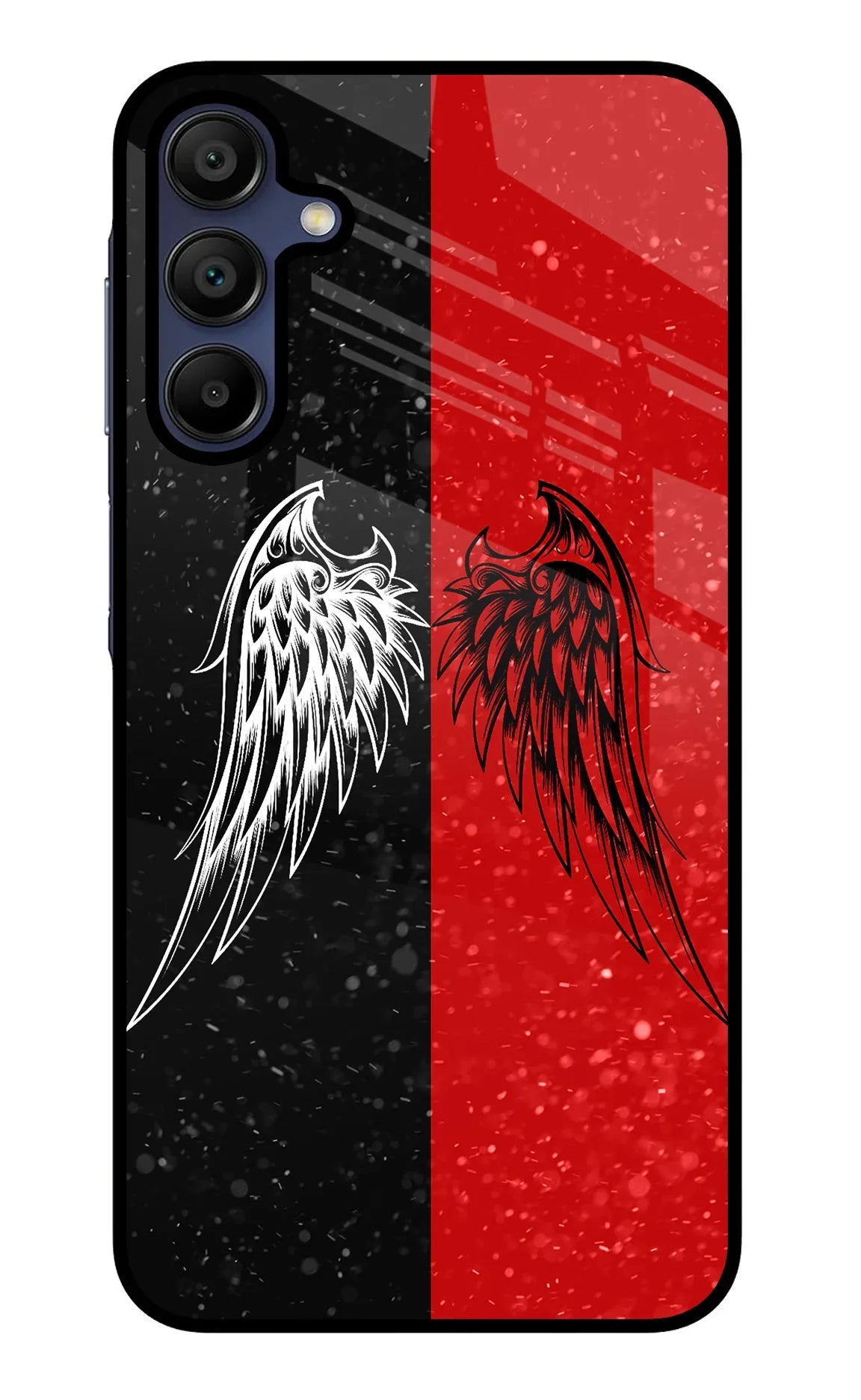Wings Samsung A15 5G Glass Case - Wings Samsung A15 5G Glass Case Wings Samsung A15 5G Glass Case