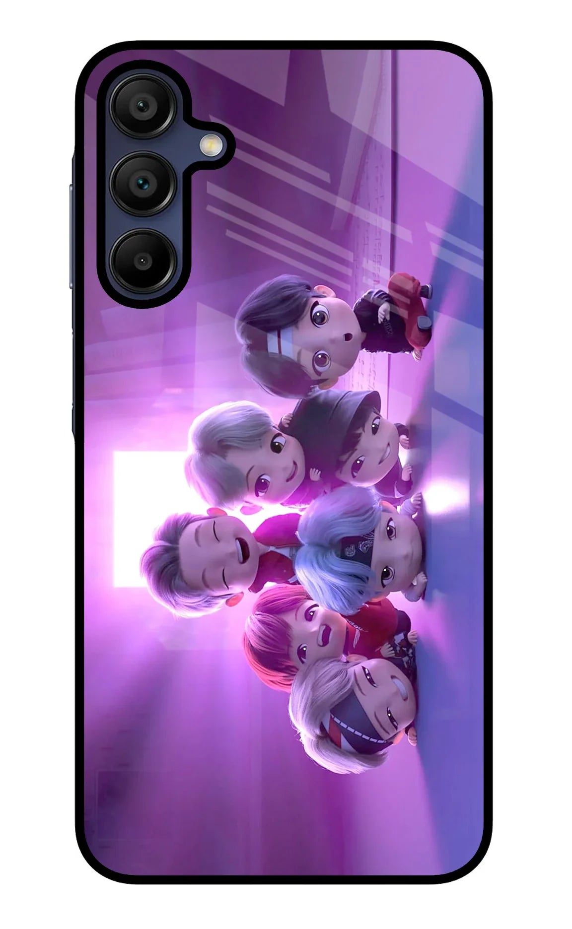 BTS Chibi Samsung A15 5G Glass Case - BTS Chibi Samsung A15 5G Glass Case BTS Chibi Samsung A15 5G Glass Case