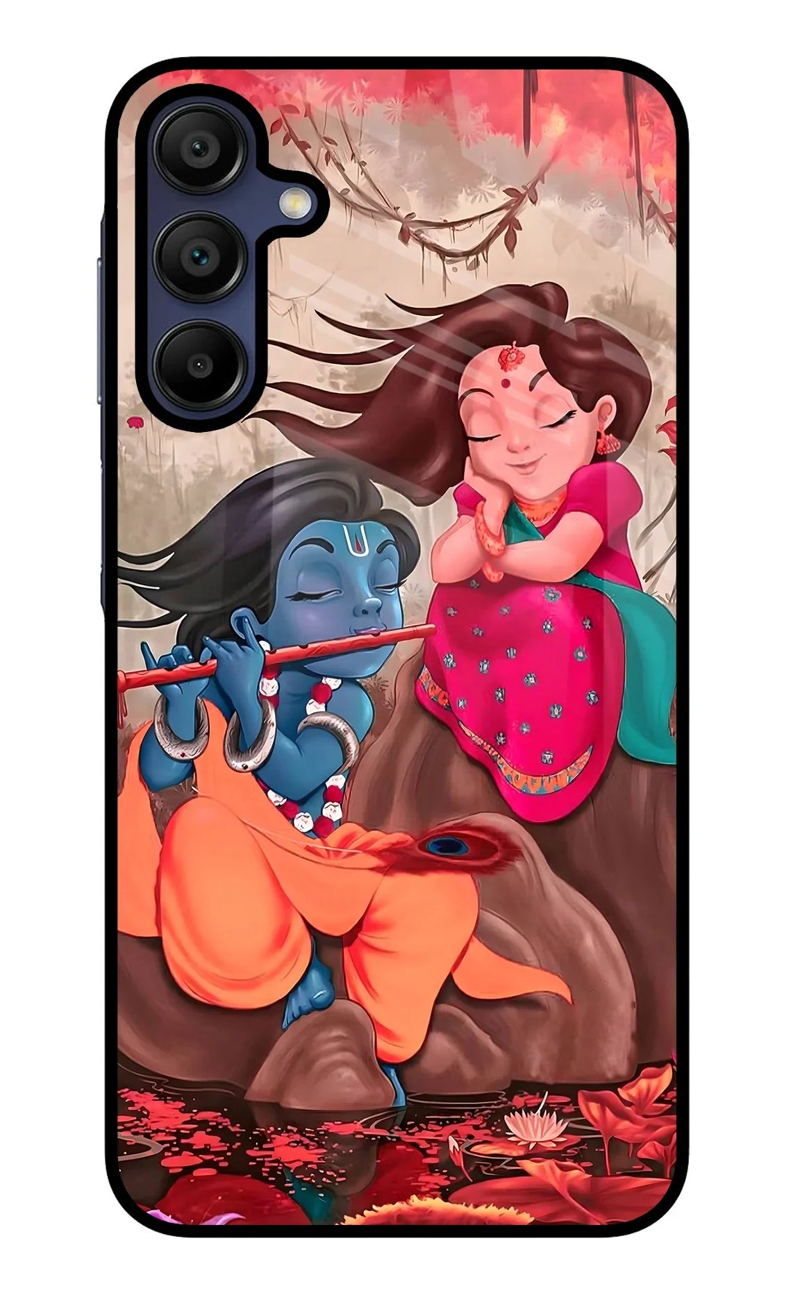 Radhe Krishna Samsung A15 5G Glass Case - Radhe Krishna Samsung A15 5G Glass Case Radhe Krishna Samsung A15 5G Glass Case