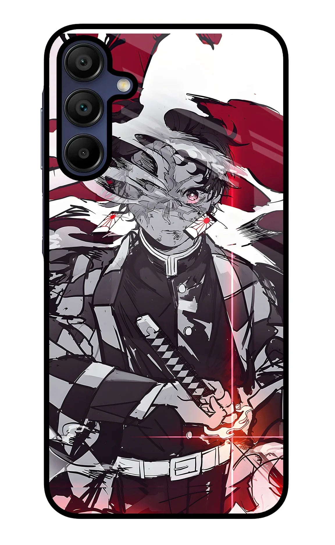 Demon Slayer Samsung A15 5G Glass Case - Demon Slayer Samsung A15 5G Glass Case Demon Slayer Samsung A15 5G Glass Case