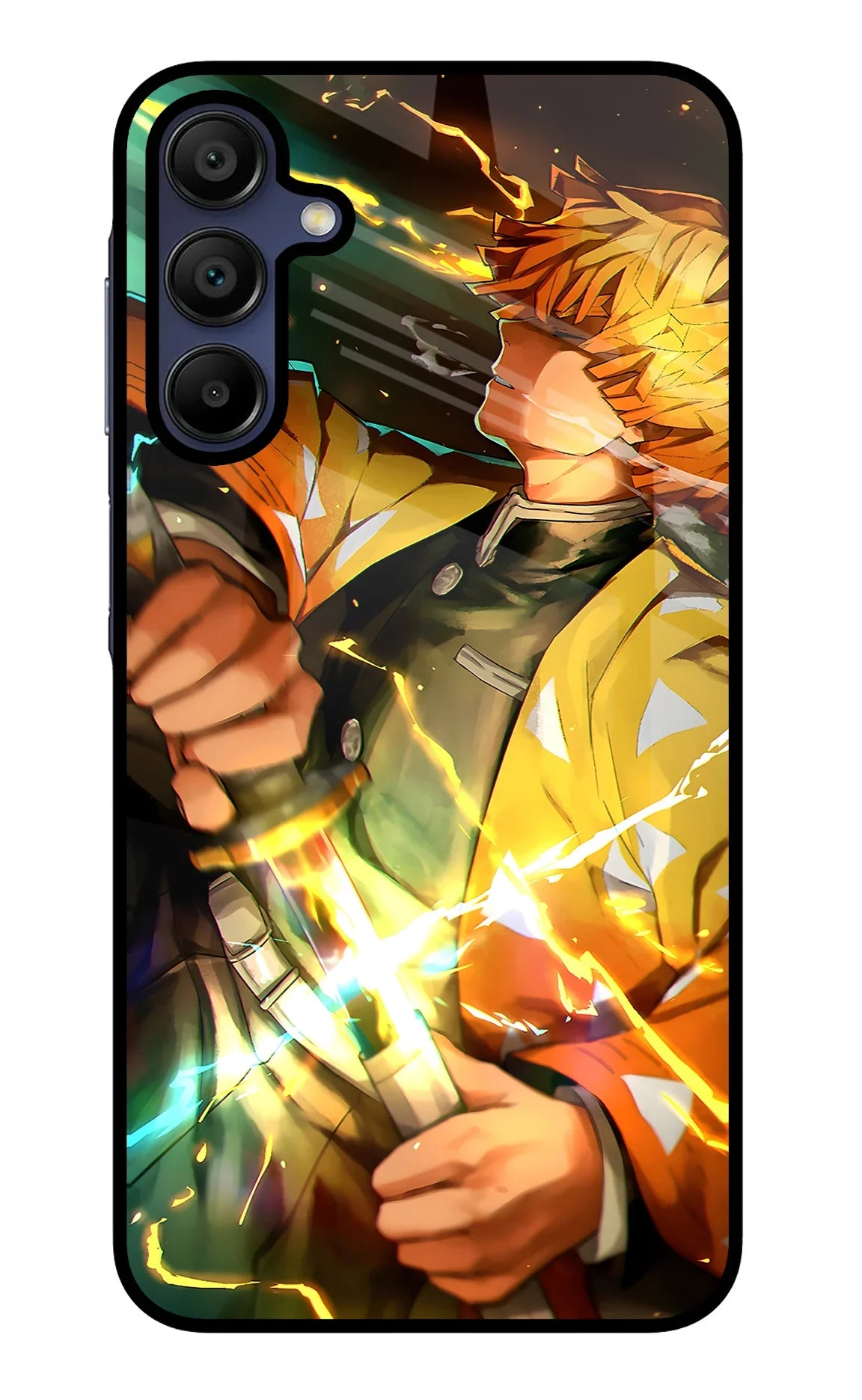 Demon Slayer Samsung A15 5G Glass Case - Demon Slayer Samsung A15 5G Glass Case Demon Slayer Samsung A15 5G Glass Case