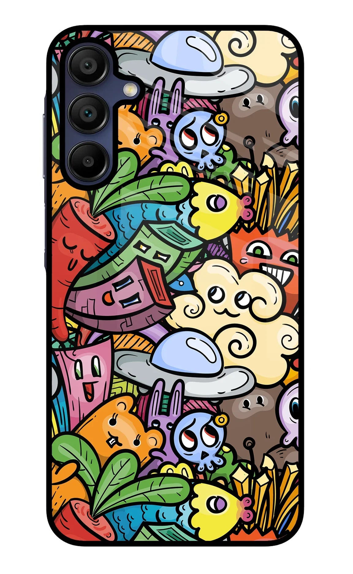 Veggie Doodle Samsung A15 5G Glass Case - Veggie Doodle Samsung A15 5G Glass Case Veggie Doodle Samsung A15 5G Glass Case