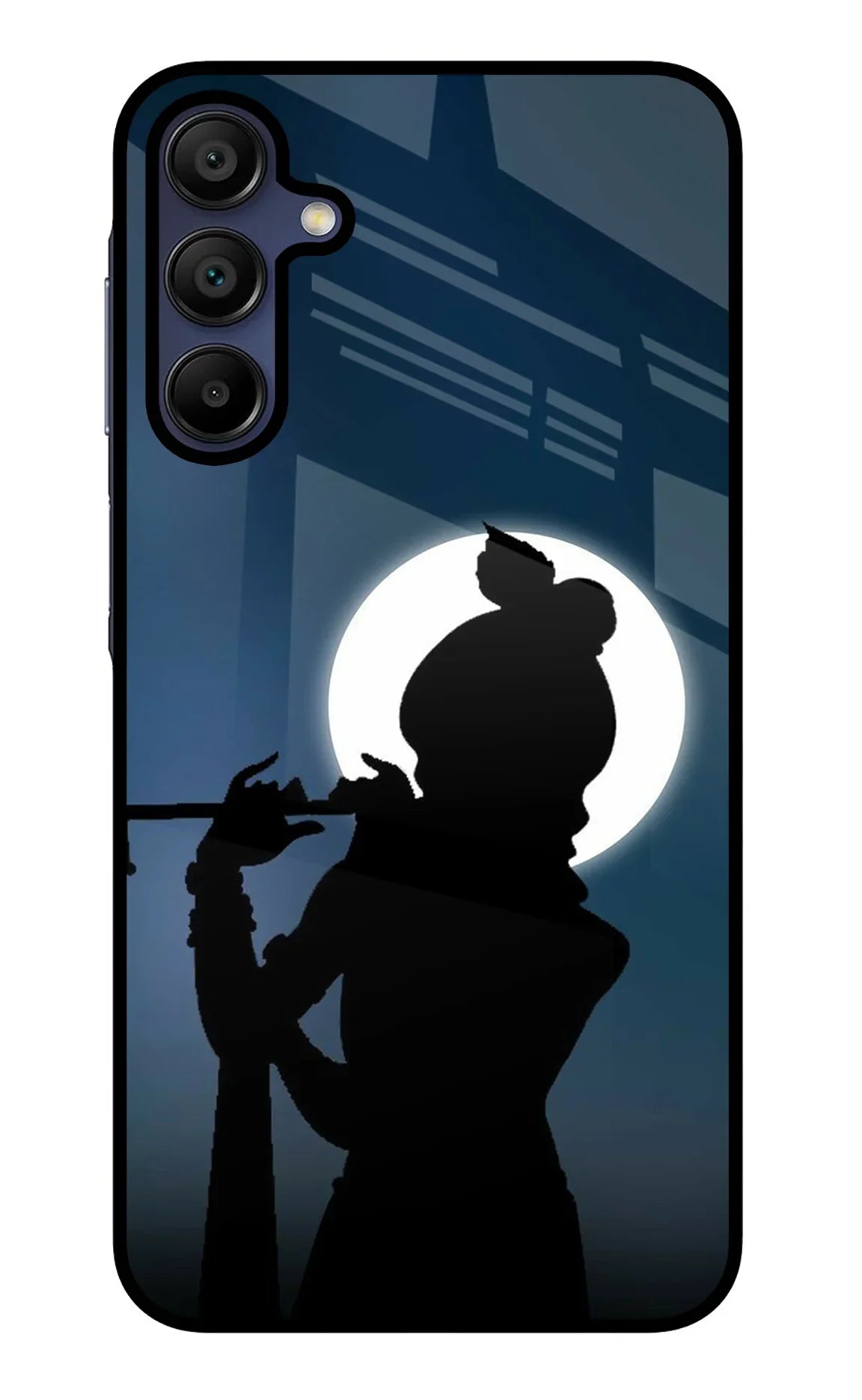 Shri Krishna Silhouette Samsung A15 5G Glass Case - Shri Krishna Silhouette Samsung A15 5G Glass Case Shri Krishna Silhouette Samsung A15 5G Glass Case