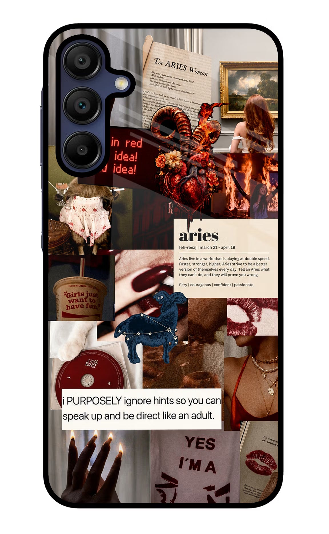 Zodiac Aries Samsung A15 5G Glass Case - Zodiac Aries Samsung A15 5G Glass Case Zodiac Aries Samsung A15 5G Glass Case