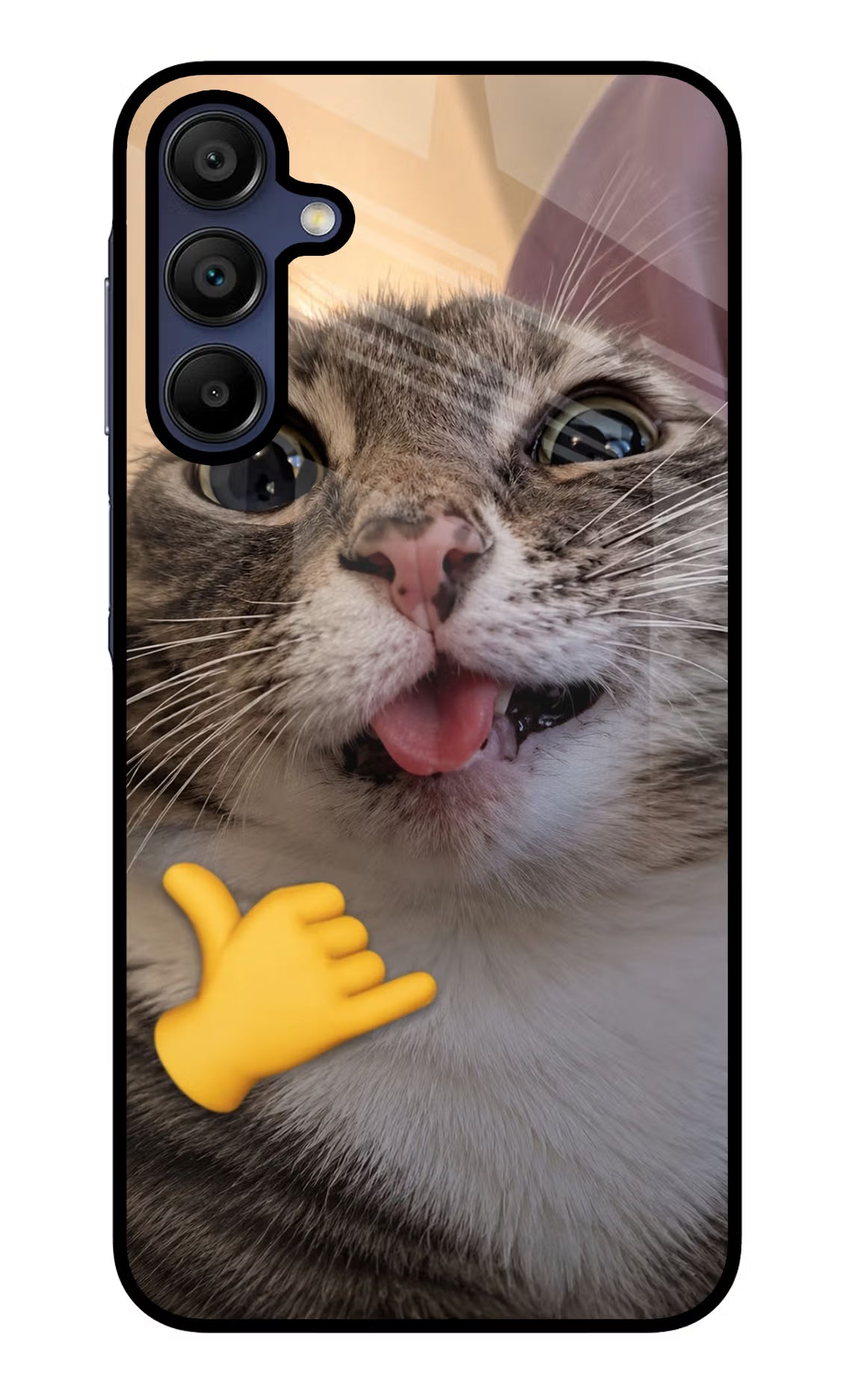 Silly Cat Call Samsung A15 5G Glass Case - Silly Cat Call Samsung A15 5G Glass Case Silly Cat Call Samsung A15 5G Glass Case