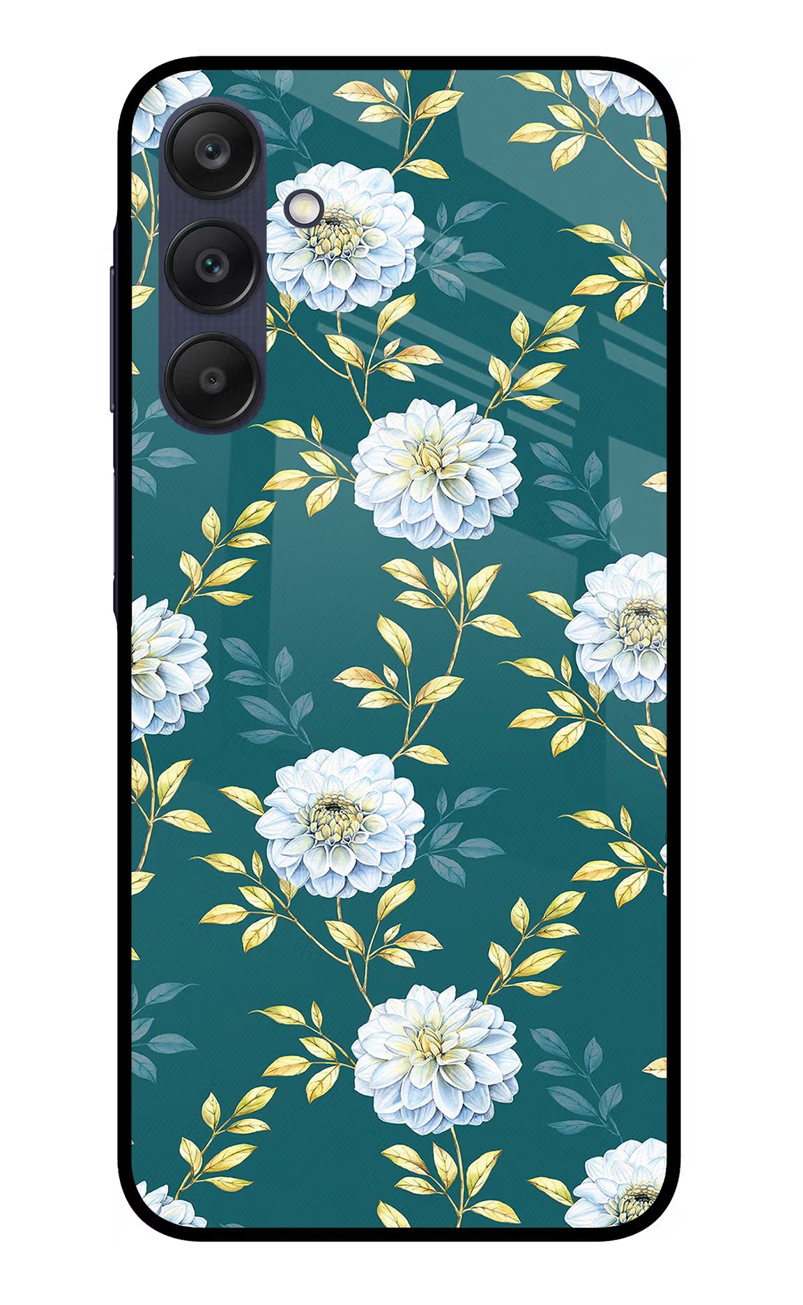 Flowers Samsung A25 5G Glass Case - Flowers Samsung A25 5G Glass Case Flowers Samsung A25 5G Glass Case