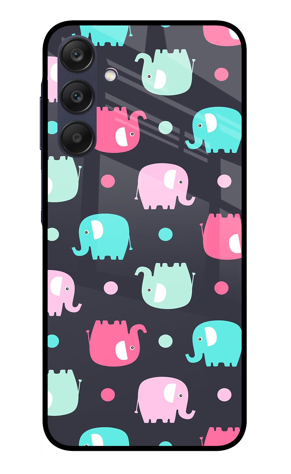 Elephants Samsung A25 5G Glass Case - Elephants Samsung A25 5G Glass Case Elephants Samsung A25 5G Glass Case