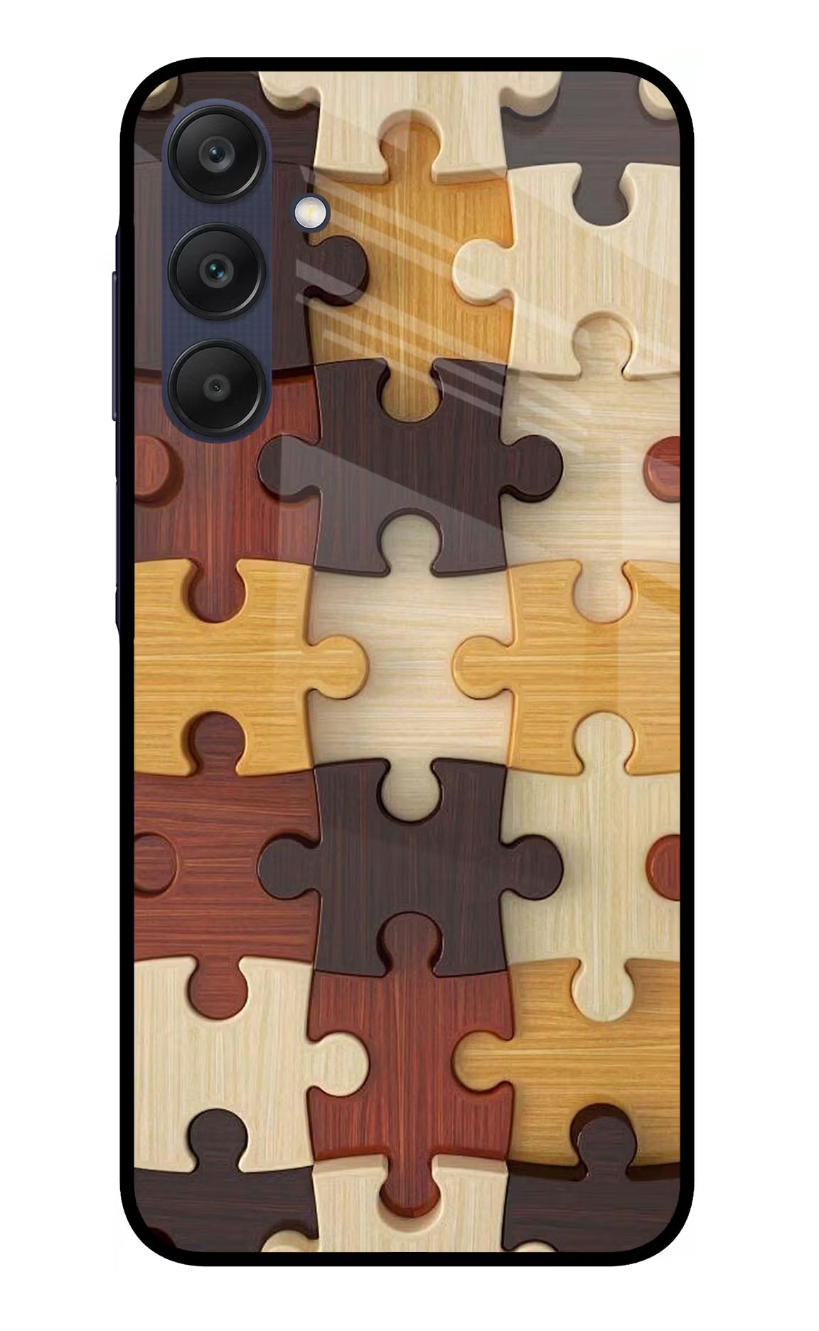 Wooden Puzzle Samsung A25 5G Glass Case - Wooden Puzzle Samsung A25 5G Glass Case Wooden Puzzle Samsung A25 5G Glass Case