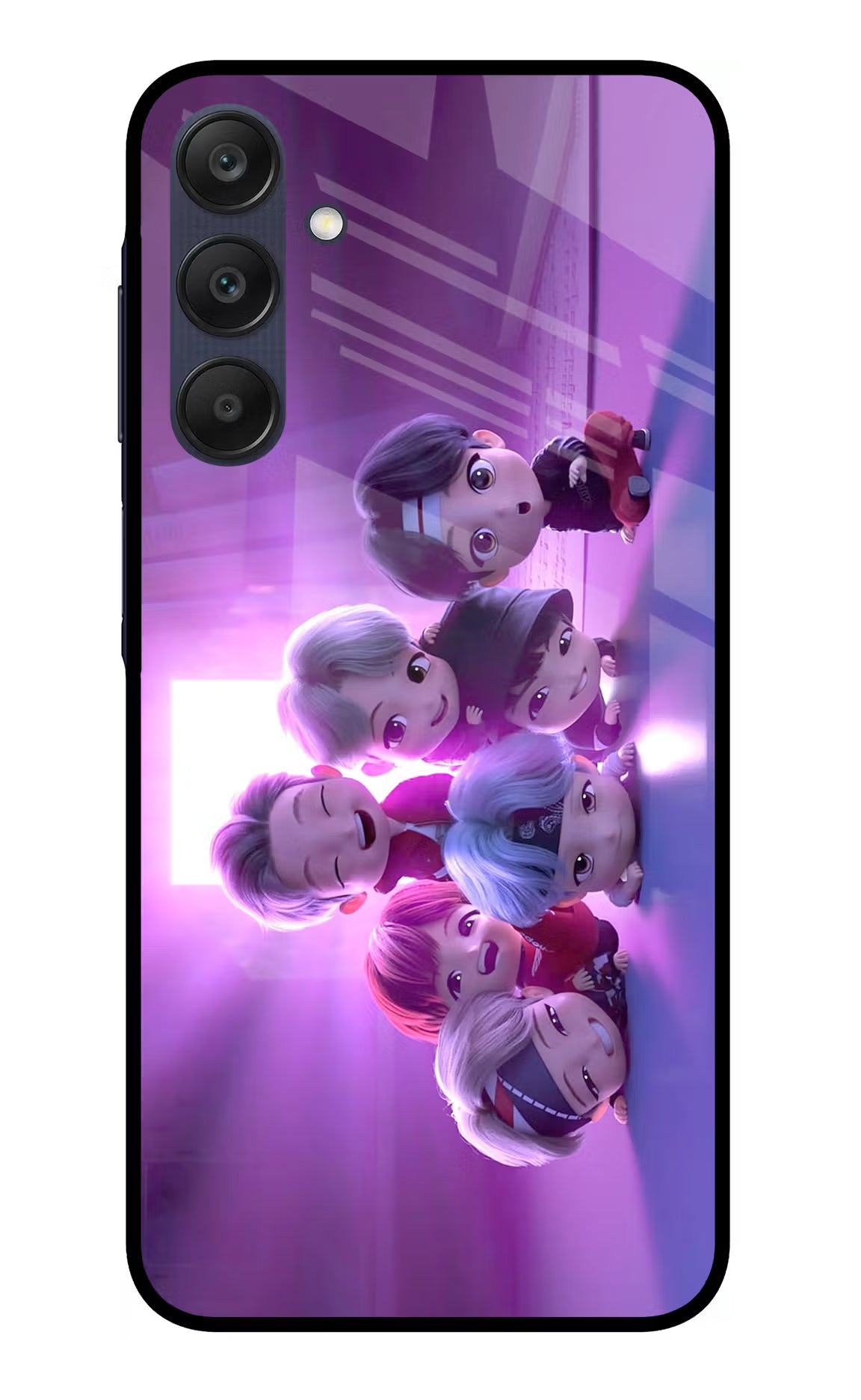 BTS Chibi Samsung A25 5G Glass Case - BTS Chibi Samsung A25 5G Glass Case BTS Chibi Samsung A25 5G Glass Case