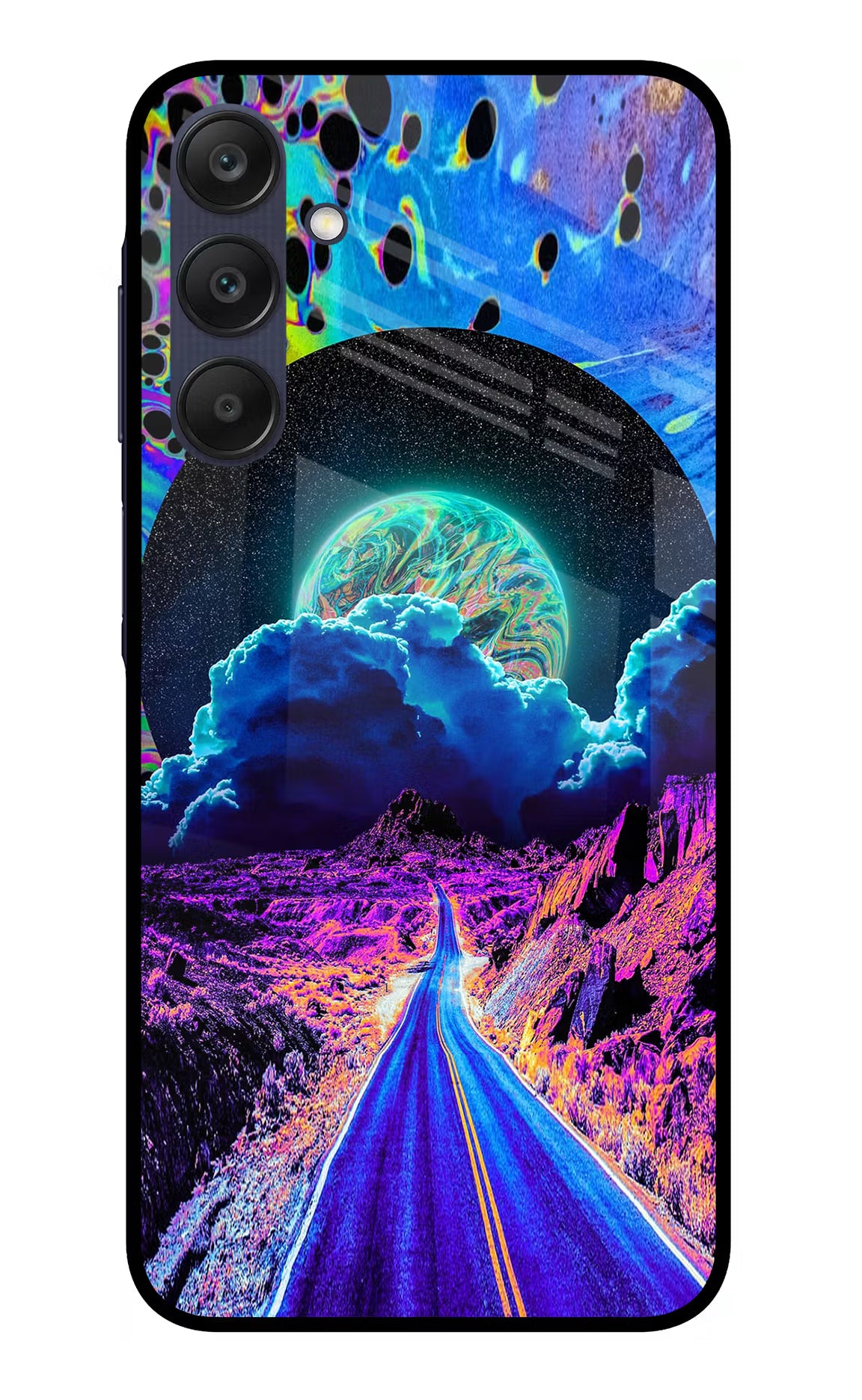 Psychedelic Painting Samsung A25 5G Glass Case - Psychedelic Painting Samsung A25 5G Glass Case Psychedelic Painting Samsung A25 5G Glass Case