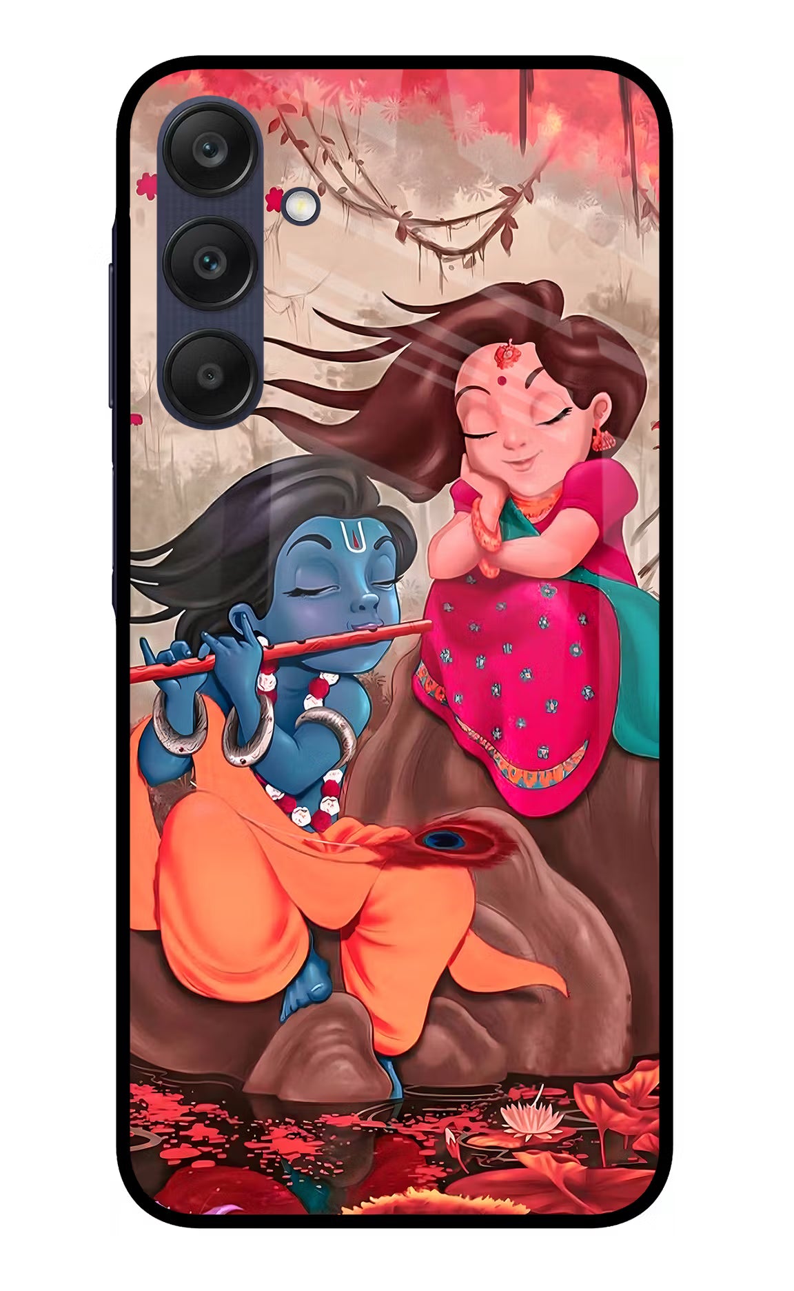 Radhe Krishna Samsung A25 5G Glass Case - Radhe Krishna Samsung A25 5G Glass Case Radhe Krishna Samsung A25 5G Glass Case