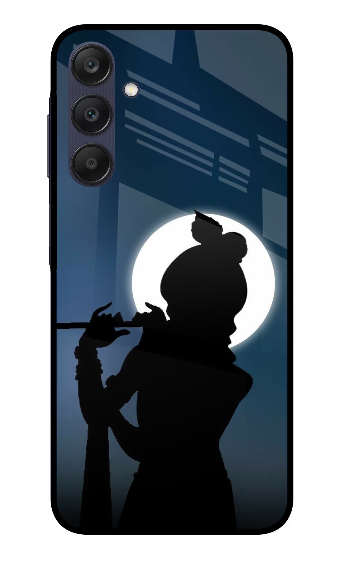 Shri Krishna Silhouette Samsung A25 5G Glass Case - Shri Krishna Silhouette Samsung A25 5G Glass Case Shri Krishna Silhouette Samsung A25 5G Glass Case