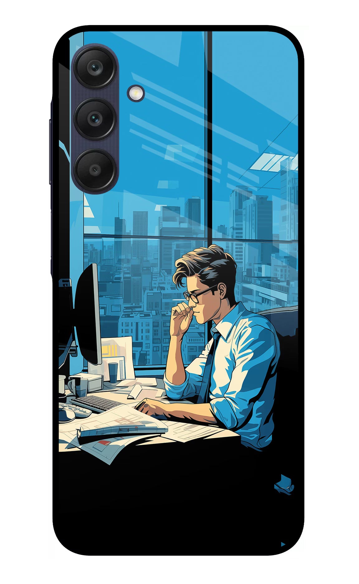 Focused Hustler (AI Generated) Samsung A25 5G Glass Case - Focused Hustler (AI Generated) Samsung A25 5G Glass Case Focused Hustler (AI Generated) Samsung A25 5G Glass Case