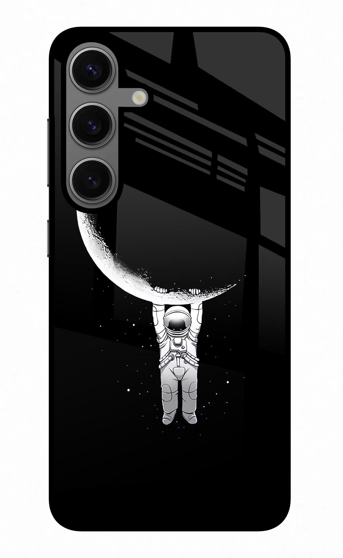 Moon Space Samsung S24 Glass Case - Moon Space Samsung S24 Glass Case Moon Space Samsung S24 Glass Case