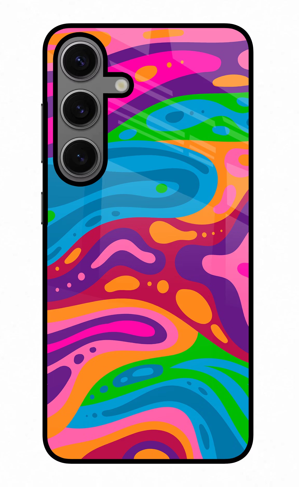 Trippy Pattern Samsung S24 Plus Glass Case - Trippy Pattern Samsung S24 Plus Glass Case Trippy Pattern Samsung S24 Plus Glass Case