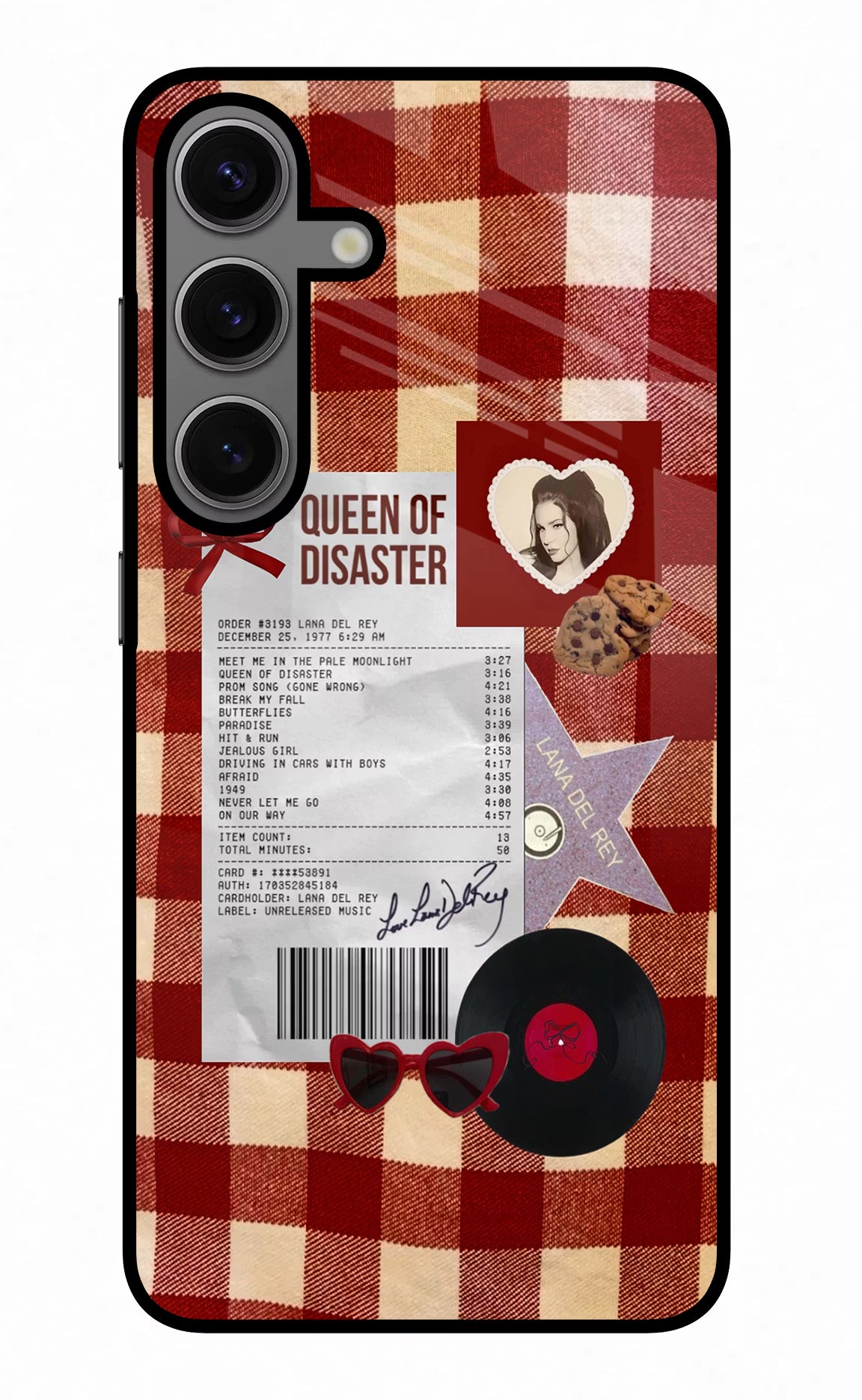 Queen of Disaster Samsung S24 Plus Glass Case - Queen of Disaster Samsung S24 Plus Glass Case Queen of Disaster Samsung S24 Plus Glass Case