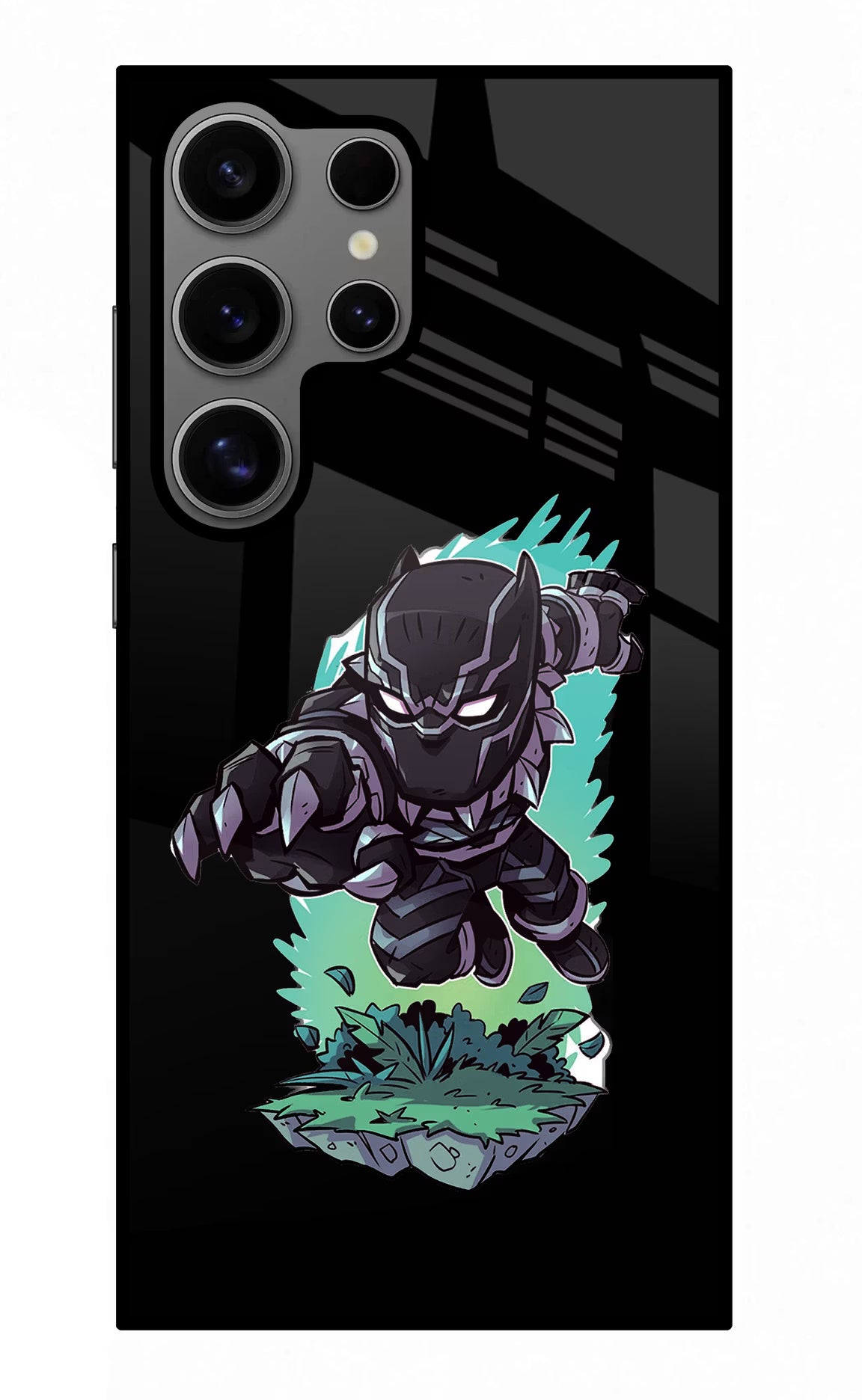 Black Panther Samsung S24 Ultra Glass Case - Black Panther Samsung S24 Ultra Glass Case Black Panther Samsung S24 Ultra Glass Case
