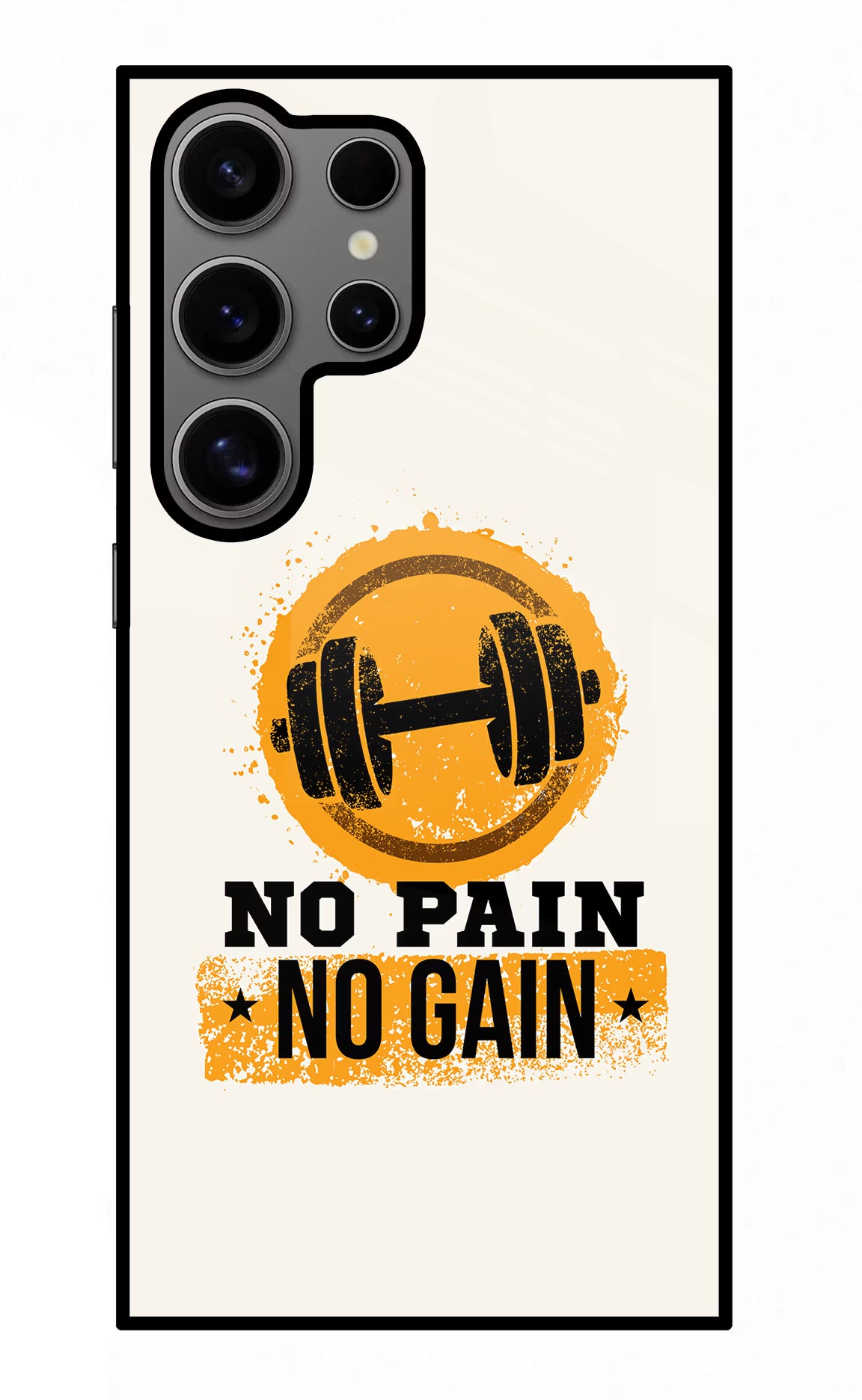 No Pain No Gain Samsung S24 Ultra Glass Case - No Pain No Gain Samsung S24 Ultra Glass Case No Pain No Gain Samsung S24 Ultra Glass Case