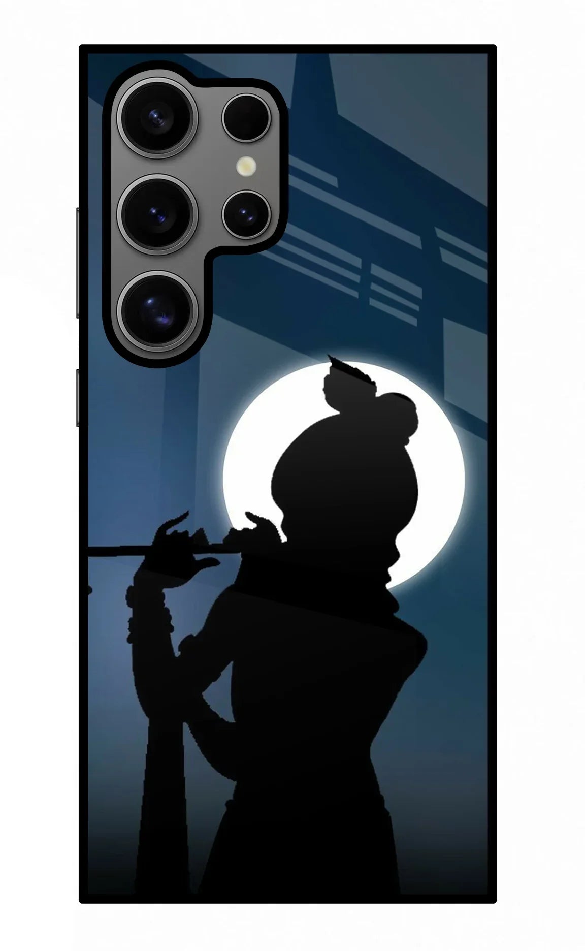 Shri Krishna Silhouette Samsung S24 Ultra Glass Case