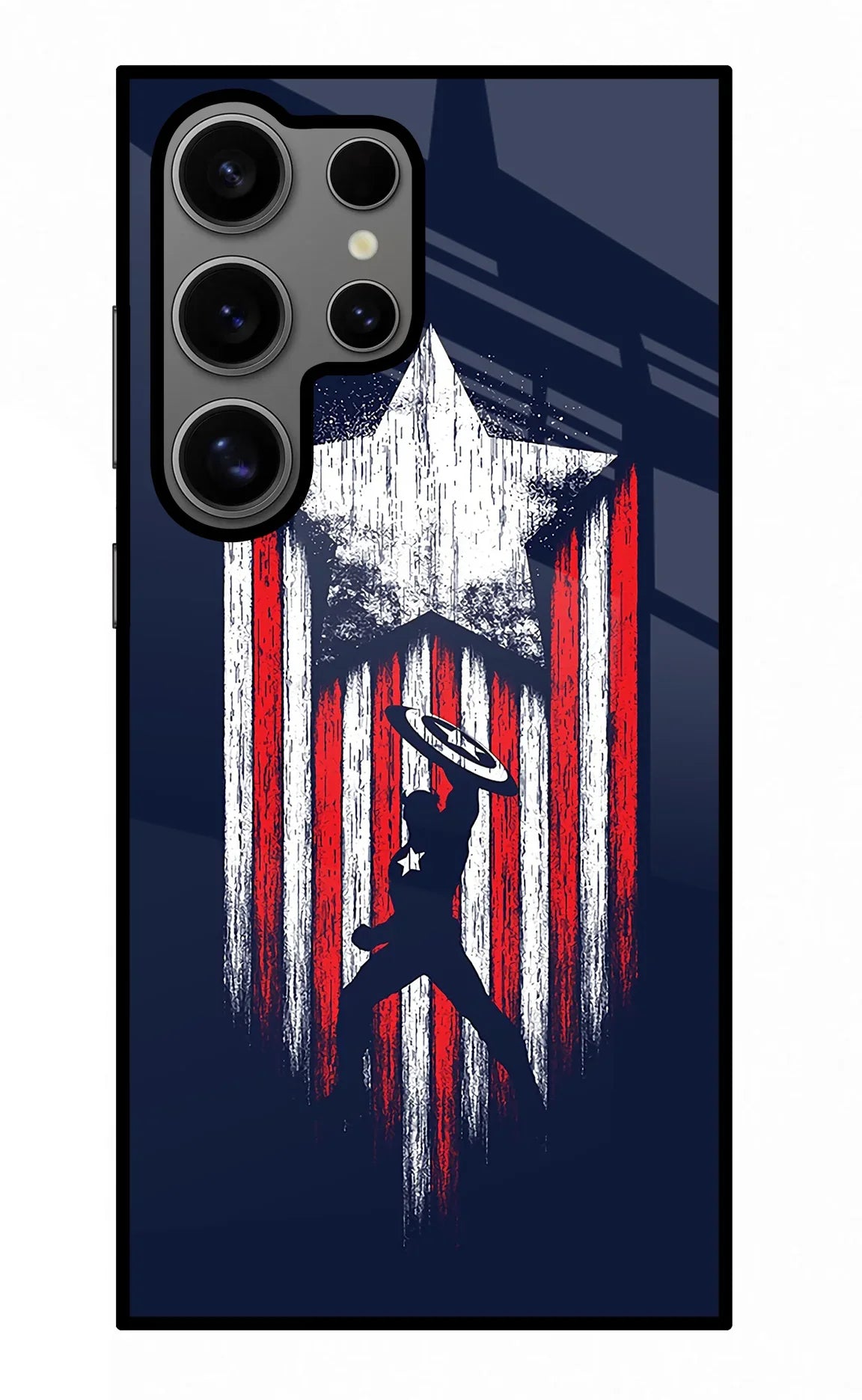 Captain America Marvel Art Samsung S24 Ultra Glass Case - Captain America Marvel Art Samsung S24 Ultra Glass Case Captain America Marvel Art Samsung S24 Ultra Glass Case