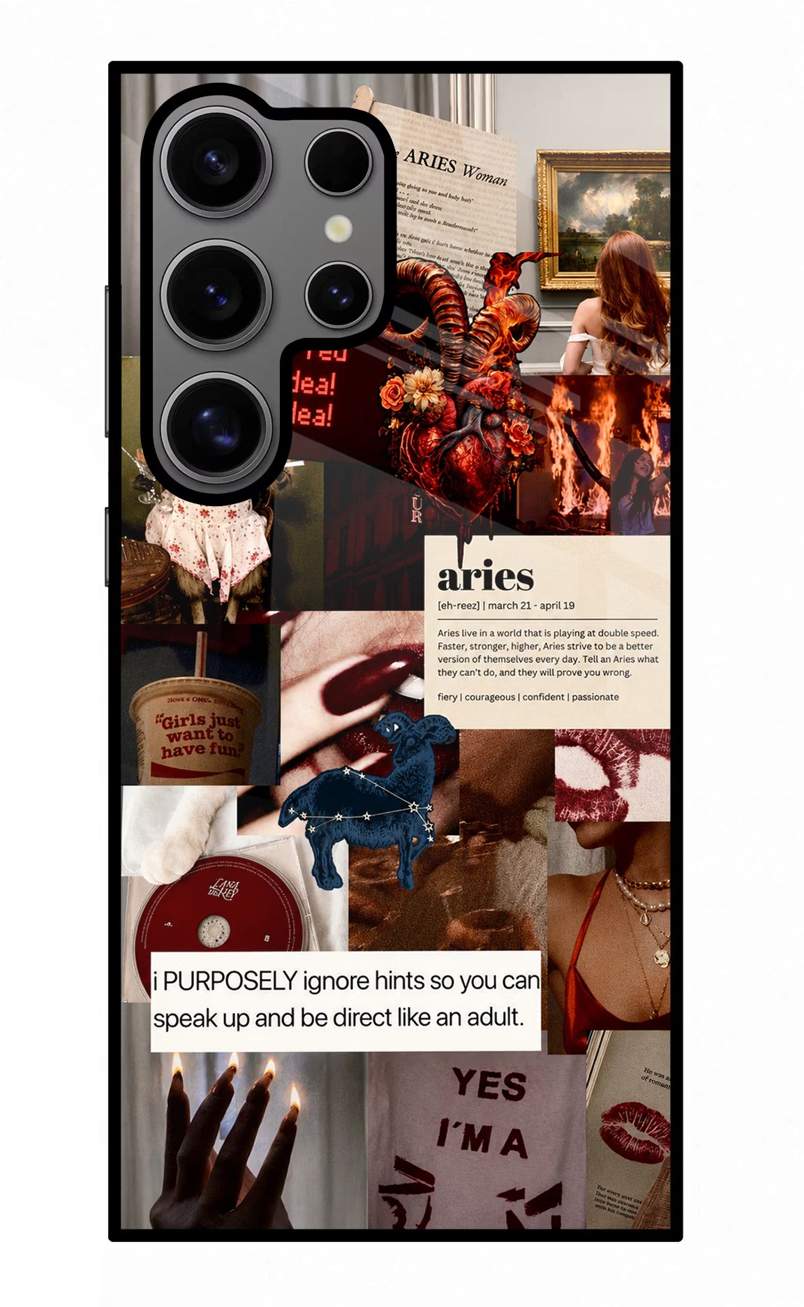 Zodiac Aries Samsung S24 Ultra Glass Case - Zodiac Aries Samsung S24 Ultra Glass Case Zodiac Aries Samsung S24 Ultra Glass Case