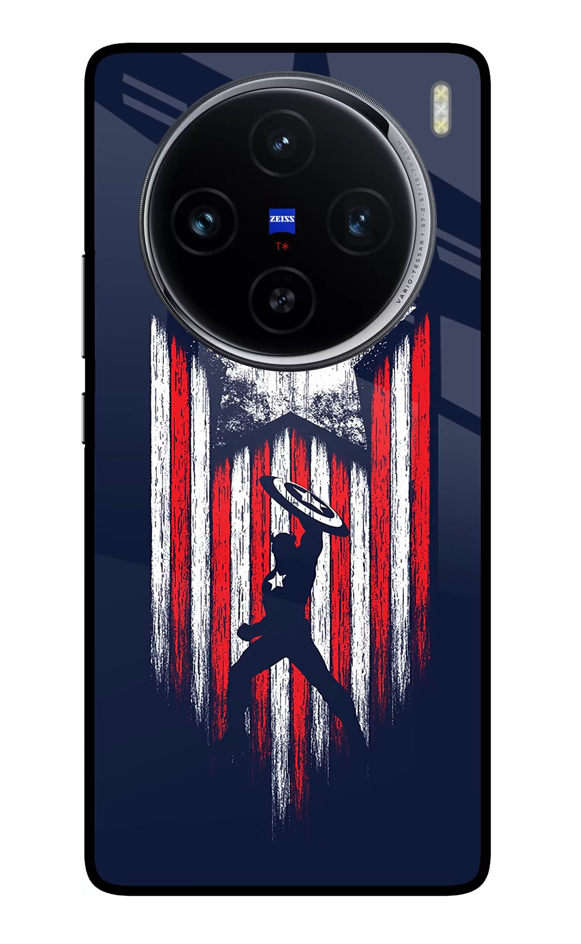 Captain America Marvel Art Vivo X100 Glass Case - Captain America Marvel Art Vivo X100 Glass Case Captain America Marvel Art Vivo X100 Glass Case