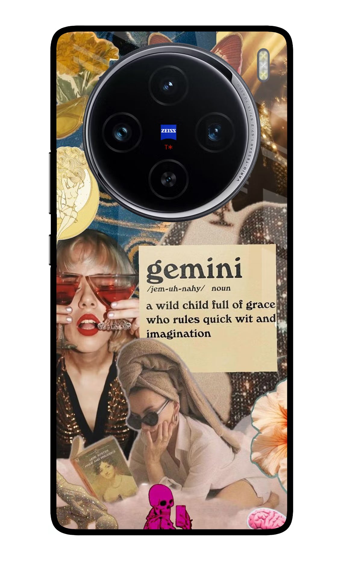 Gemini Zodiac Vivo X100 Glass Case - Gemini Zodiac Vivo X100 Glass Case Gemini Zodiac Vivo X100 Glass Case