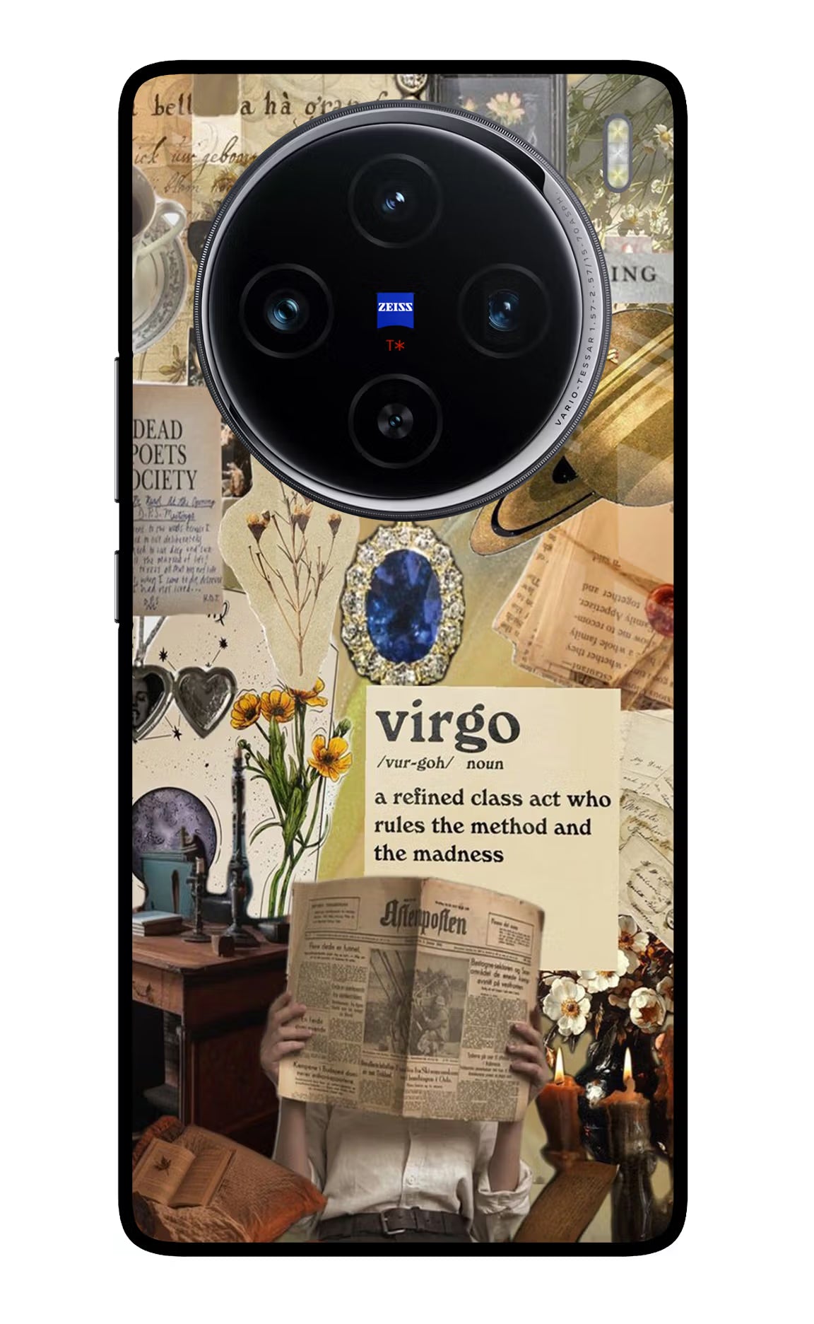 Virgo Zodiac Vivo X100 Glass Case - Virgo Zodiac Vivo X100 Glass Case Virgo Zodiac Vivo X100 Glass Case