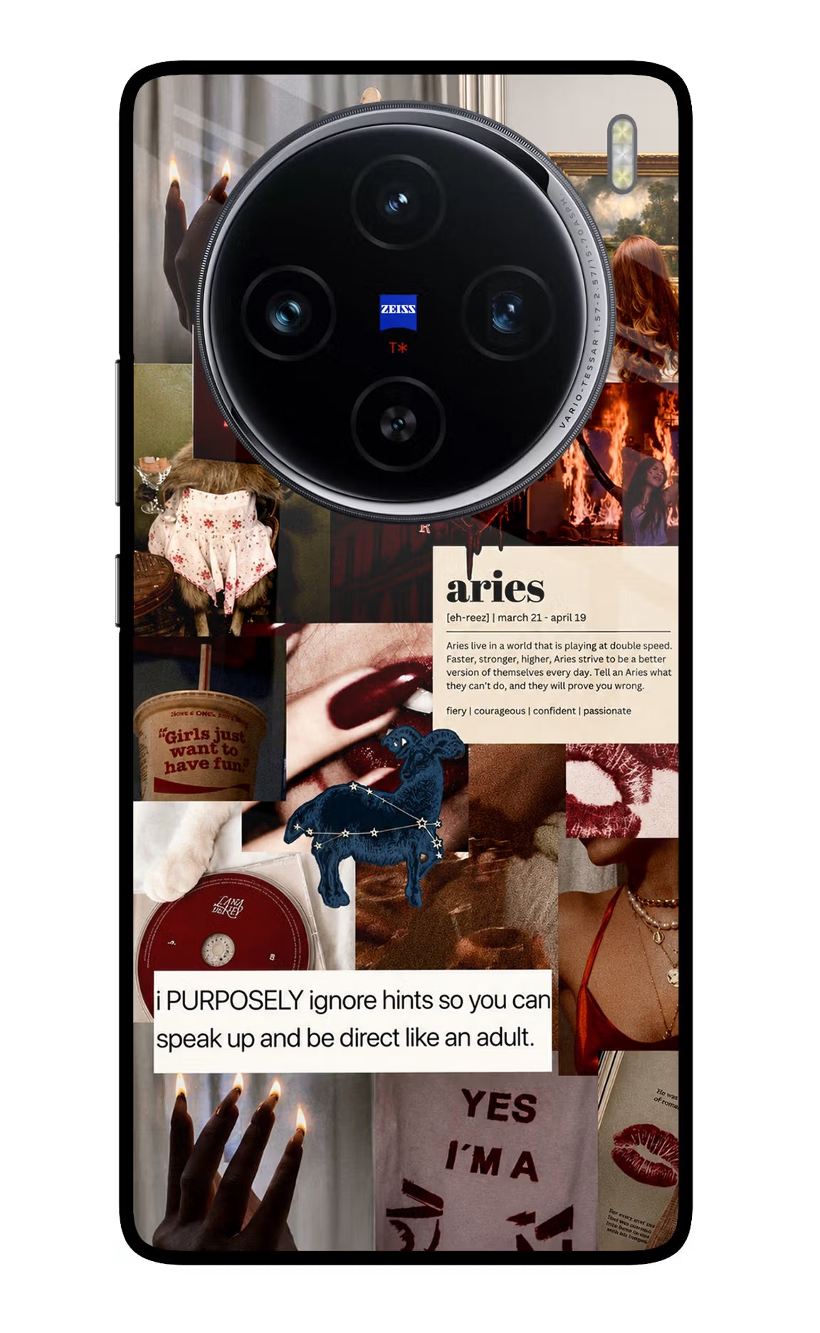 Zodiac Aries Vivo X100 Glass Case - Zodiac Aries Vivo X100 Glass Case Zodiac Aries Vivo X100 Glass Case