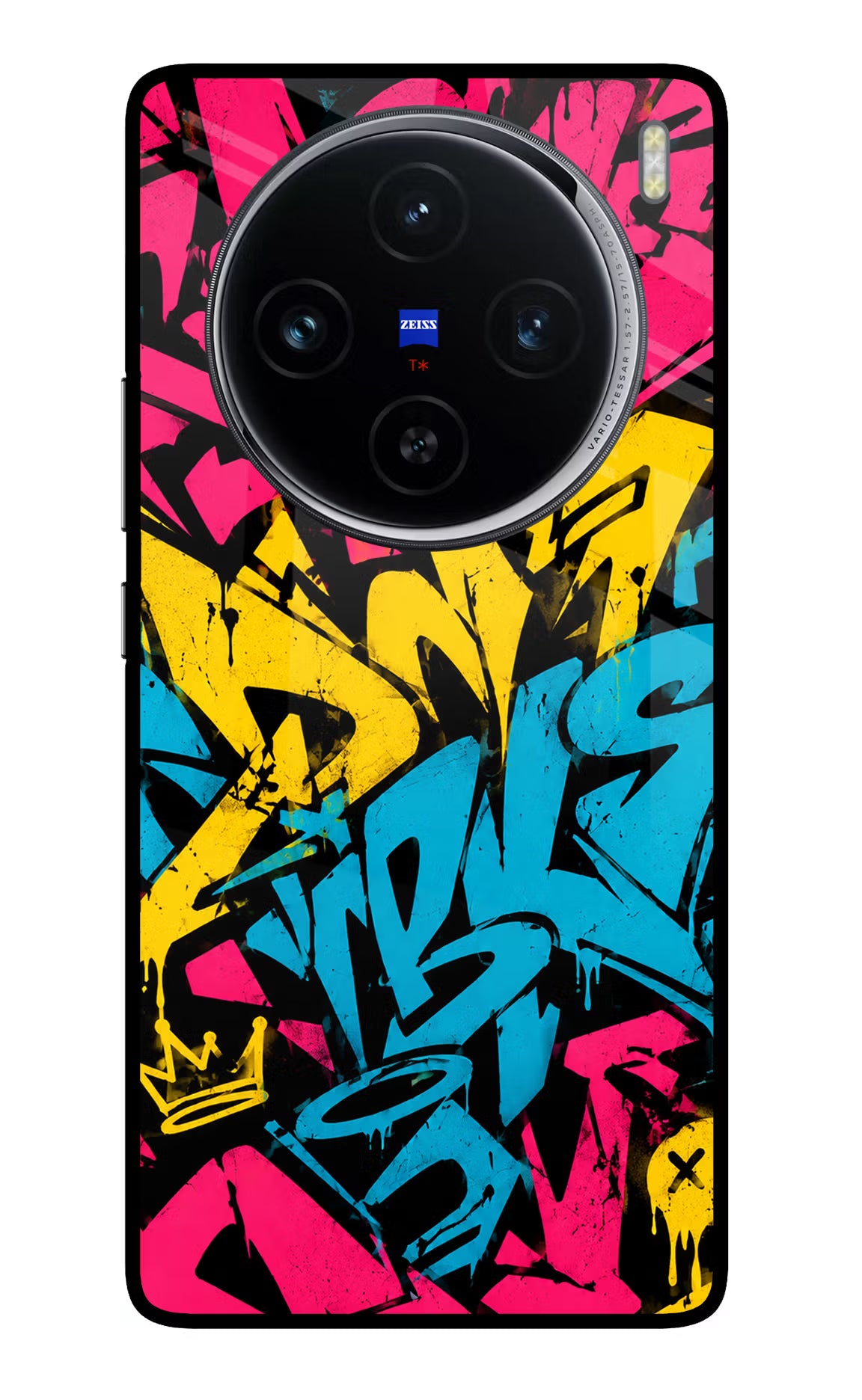 Graffiti Vibe Vivo X100 Glass Case - Graffiti Vibe Vivo X100 Glass Case Graffiti Vibe Vivo X100 Glass Case