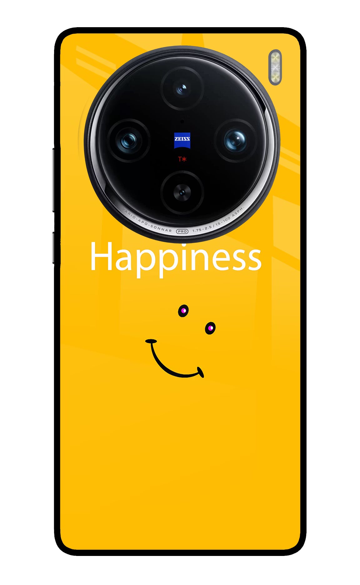 Happiness With Smiley Vivo X100 Pro Glass Case - Happiness With Smiley Vivo X100 Pro Glass Case Happiness With Smiley Vivo X100 Pro Glass Case