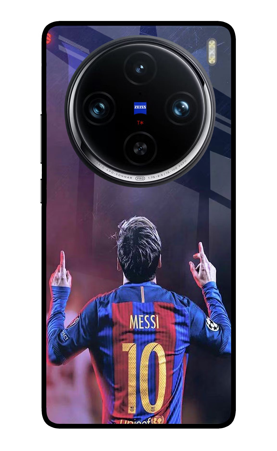 Messi Vivo X100 Pro Glass Case Back Cover by Casekaro