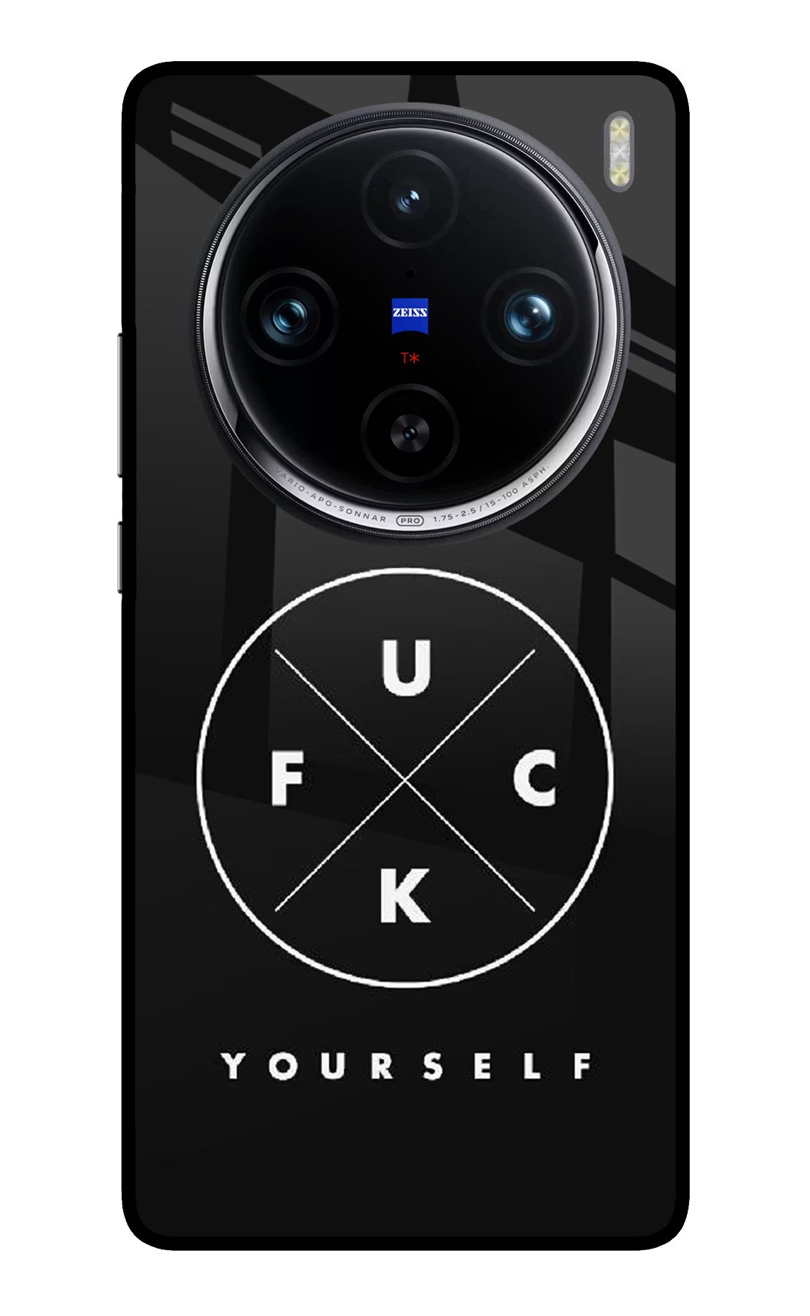 Go Fuck Yourself Vivo X100 Pro Back Cover - Go Fuck Yourself Vivo X100 Pro Glass Case Back Cover by Casekaro Go Fuck Yourself Vivo X100 Pro Glass Case Back Cover by Casekaro