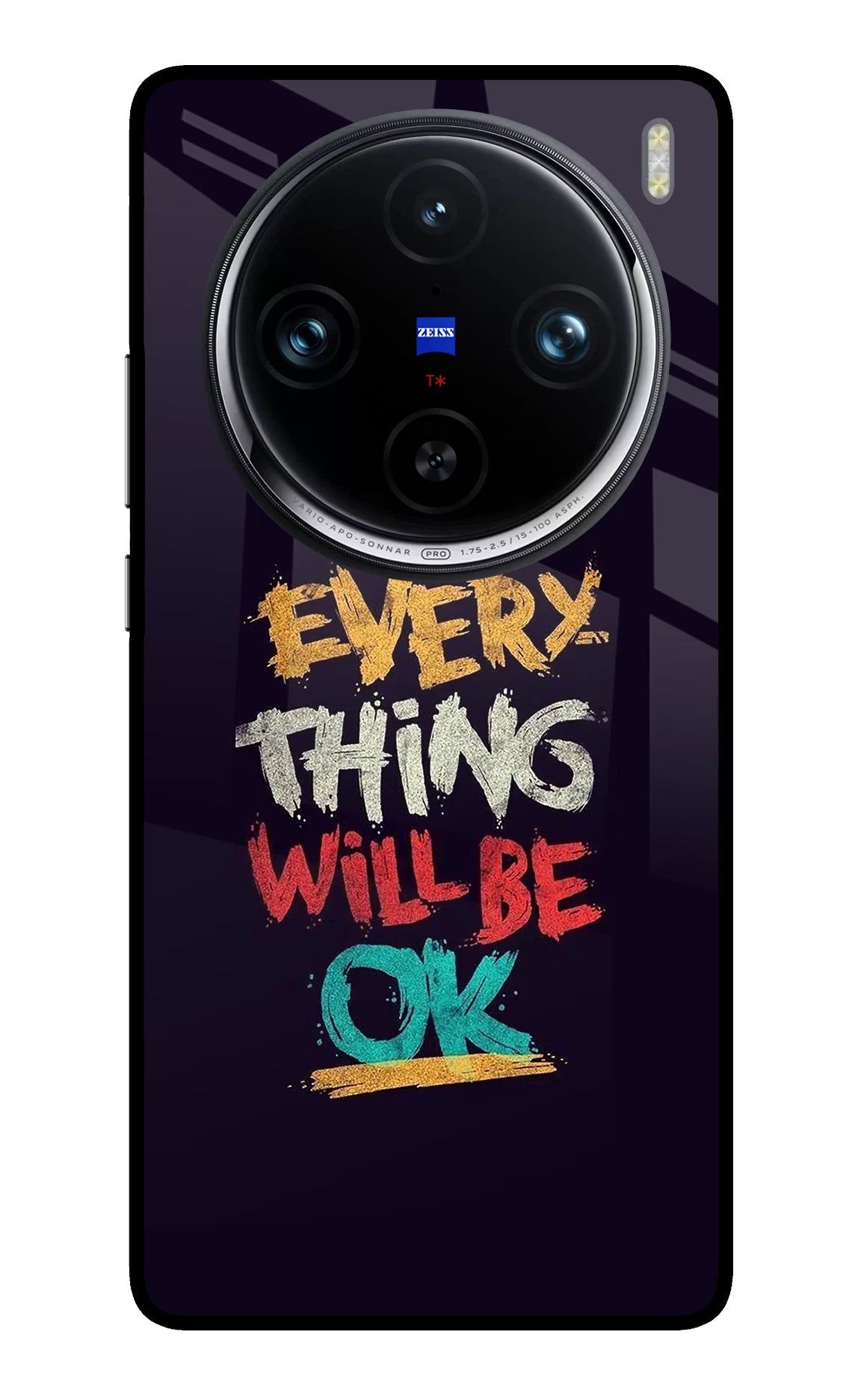 Everything Will Be Ok Vivo X100 Pro Glass Case - Everything Will Be Ok Vivo X100 Pro Glass Case Everything Will Be Ok Vivo X100 Pro Glass Case