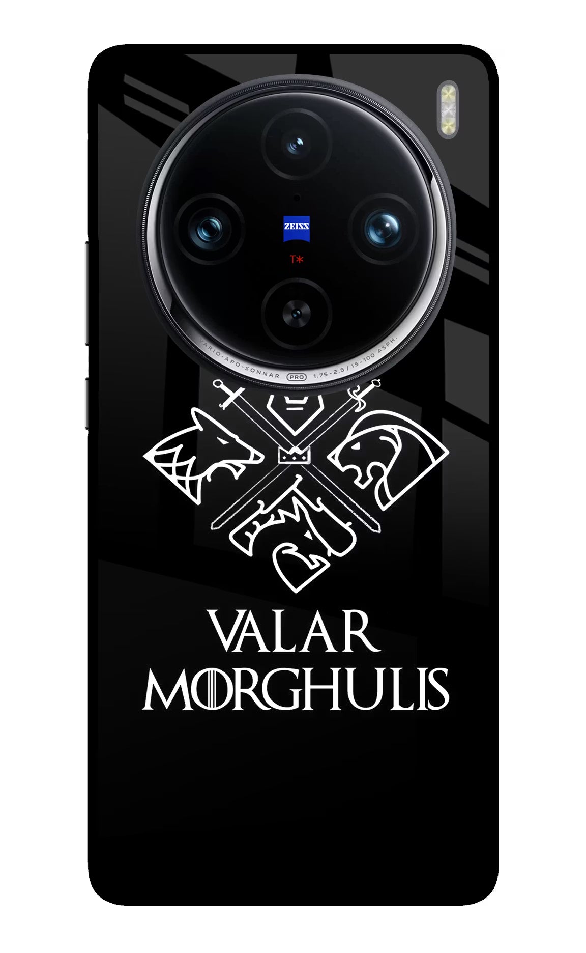 Valar Morghulis | Game Of Thrones Vivo X100 Pro Glass Case - Valar Morghulis | Game Of Thrones Vivo X100 Pro Glass Case Valar Morghulis | Game Of Thrones Vivo X100 Pro Glass Case
