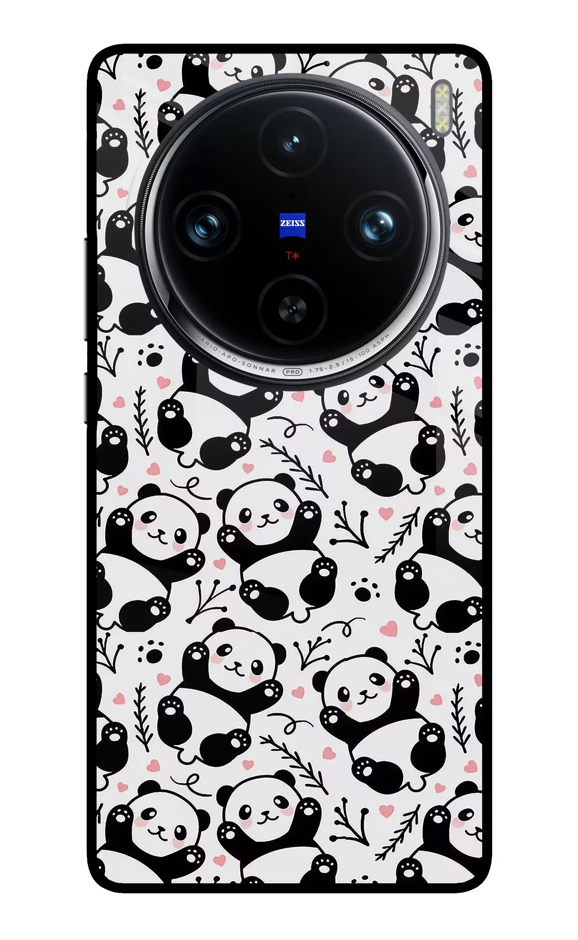 Cute Panda Vivo X100 Pro Back Cover - Cute Panda Vivo X100 Pro Glass Case Back Cover by Casekaro Cute Panda Vivo X100 Pro Glass Case Back Cover by Casekaro