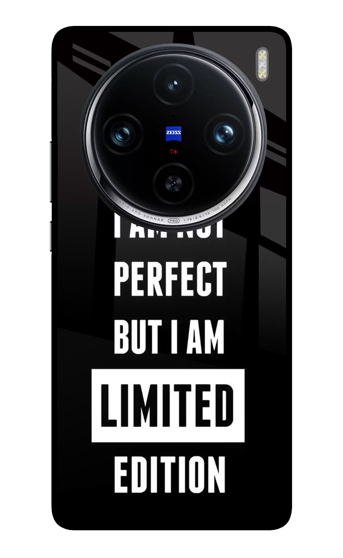 I Am Not Perfect But I Am Limited Edition Vivo X100 Pro Glass Case - I Am Not Perfect But I Am Limited Edition Vivo X100 Pro Glass Case I Am Not Perfect But I Am Limited Edition Vivo X100 Pro Glass Case
