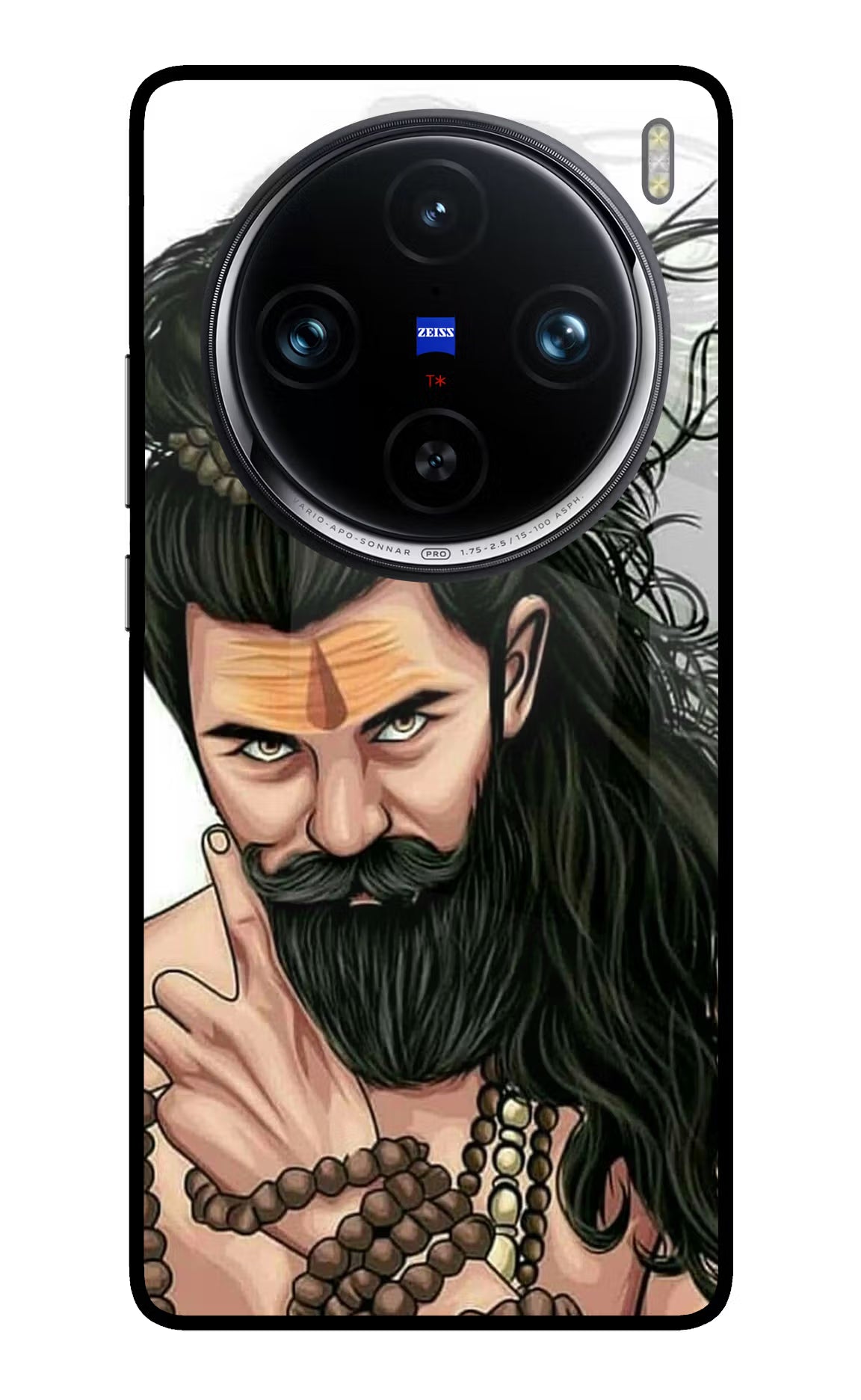 Mahadev Vivo X100 Pro Back Cover - Mahadev Vivo X100 Pro Glass Case Back Cover by Casekaro Mahadev Vivo X100 Pro Glass Case Back Cover by Casekaro