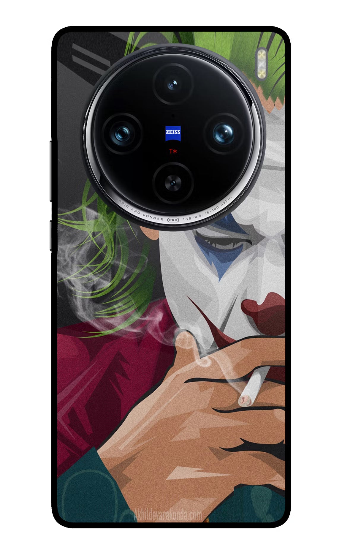 Joker Smoking Vivo X100 Pro Back Cover - Joker Smoking Vivo X100 Pro Glass Case Back Cover by Casekaro Joker Smoking Vivo X100 Pro Glass Case Back Cover by Casekaro
