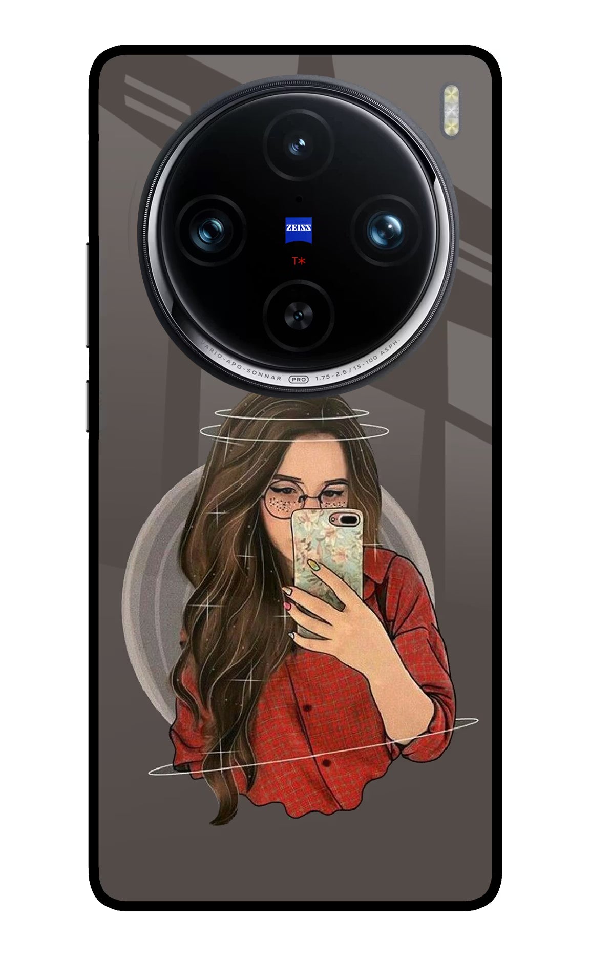 Selfie Queen Vivo X100 Pro Back Cover - Selfie Queen Vivo X100 Pro Glass Case Back Cover by Casekaro Selfie Queen Vivo X100 Pro Glass Case Back Cover by Casekaro
