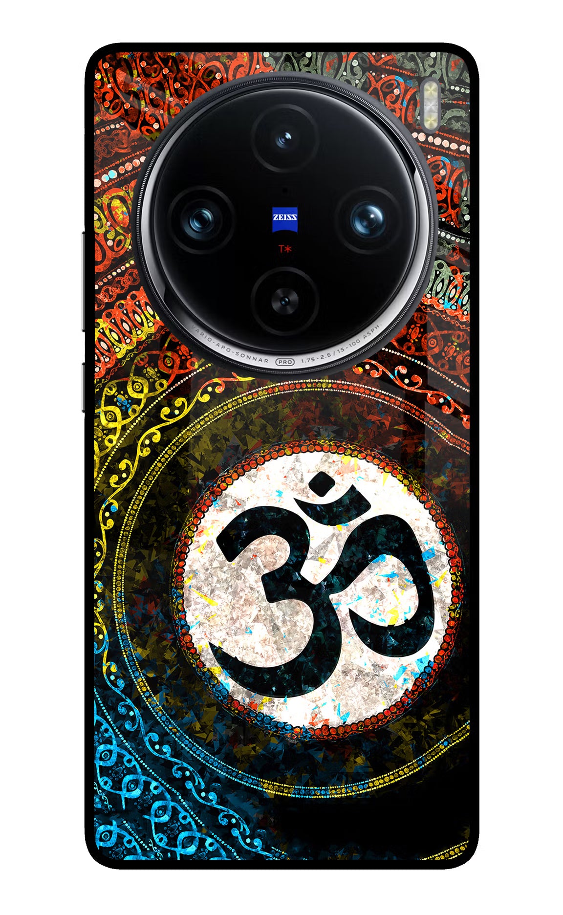 Om Cultural Vivo X100 Pro Glass Case - Om Cultural Vivo X100 Pro Glass Case Om Cultural Vivo X100 Pro Glass Case