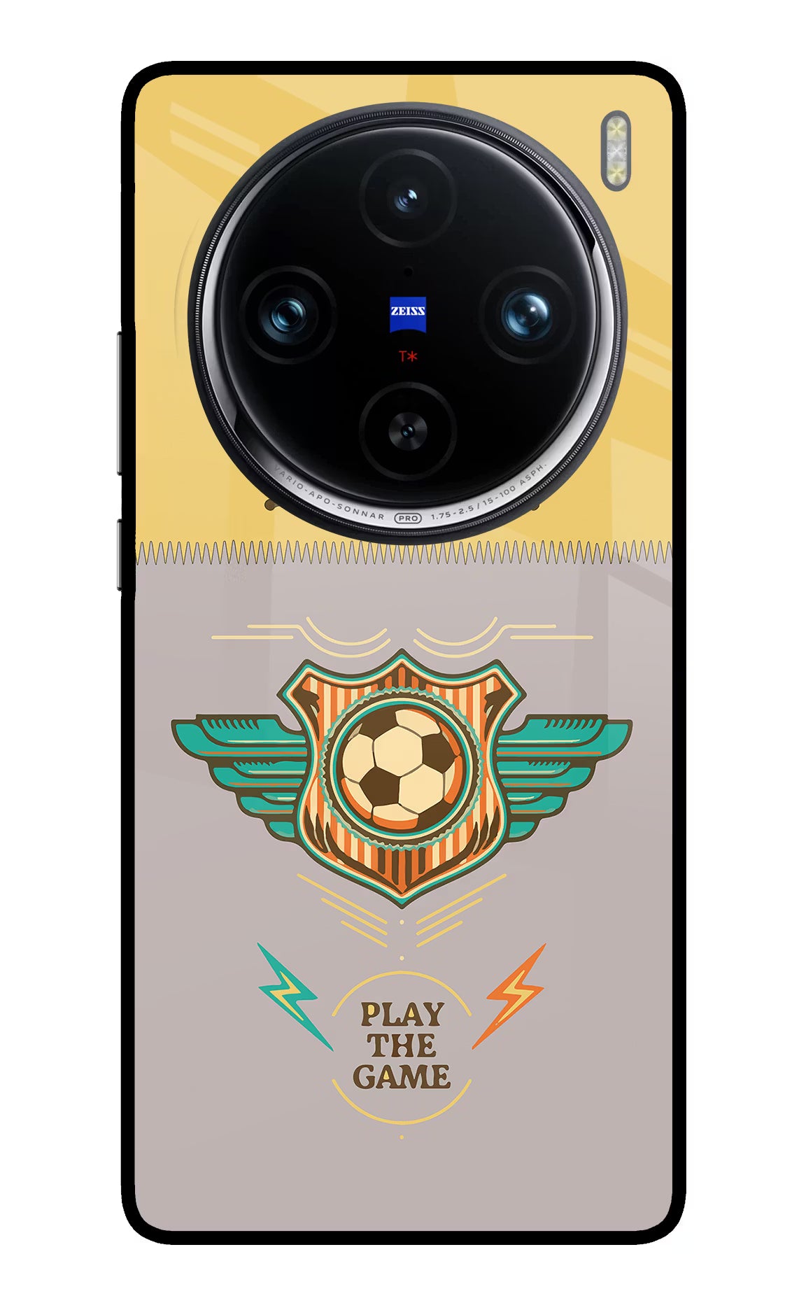 Football Vivo X100 Pro Glass Case - Football Vivo X100 Pro Glass Case Football Vivo X100 Pro Glass Case