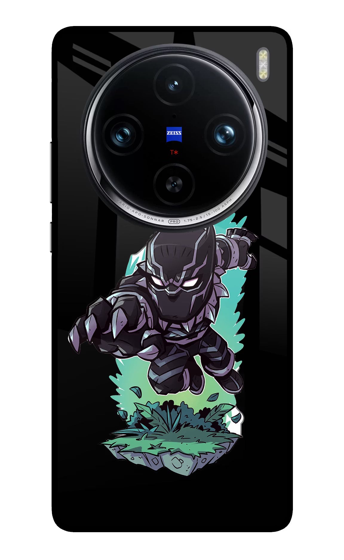 Black Panther Vivo X100 Pro Back Cover - Black Panther Vivo X100 Pro Glass Case Back Cover by Casekaro Black Panther Vivo X100 Pro Glass Case Back Cover by Casekaro