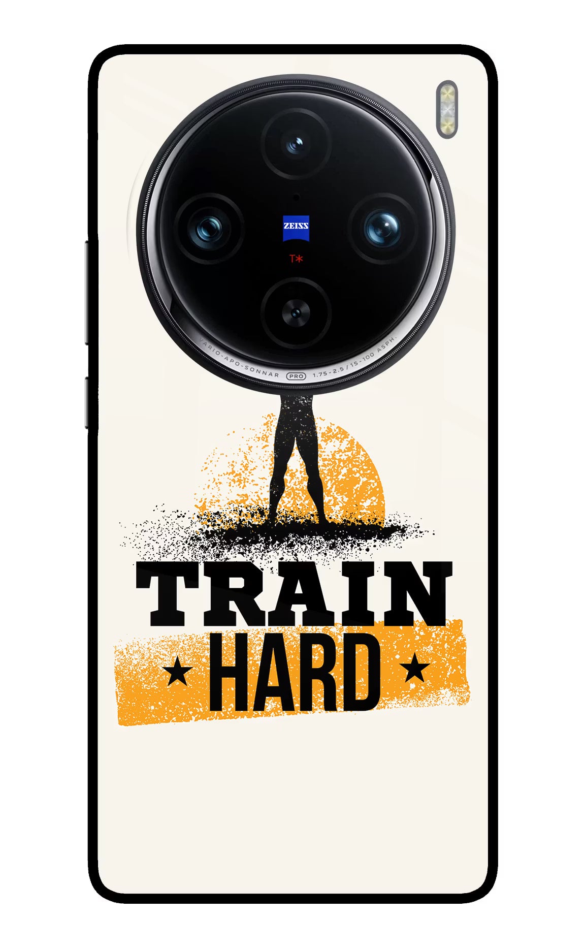 Train Hard Vivo X100 Pro Glass Case - Train Hard Vivo X100 Pro Glass Case Train Hard Vivo X100 Pro Glass Case