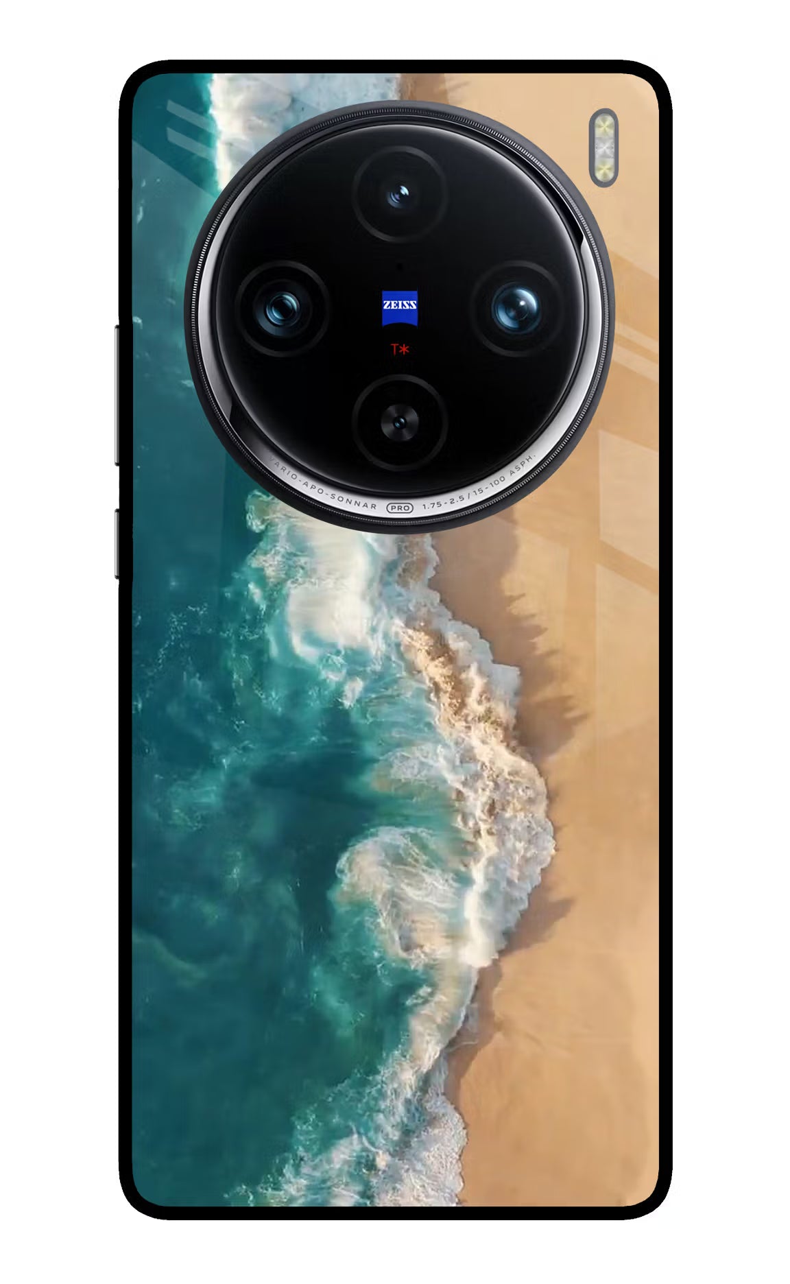 Ocean Beach Vivo X100 Pro Back Cover - Ocean Beach Vivo X100 Pro Glass Case Back Cover by Casekaro Ocean Beach Vivo X100 Pro Glass Case Back Cover by Casekaro