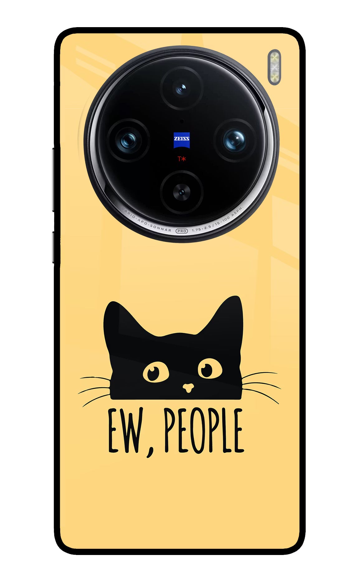 Ew People Catitude Vivo X100 Pro Back Cover - Ew People Catitude Vivo X100 Pro Glass Case Back Cover by Casekaro Ew People Catitude Vivo X100 Pro Glass Case Back Cover by Casekaro