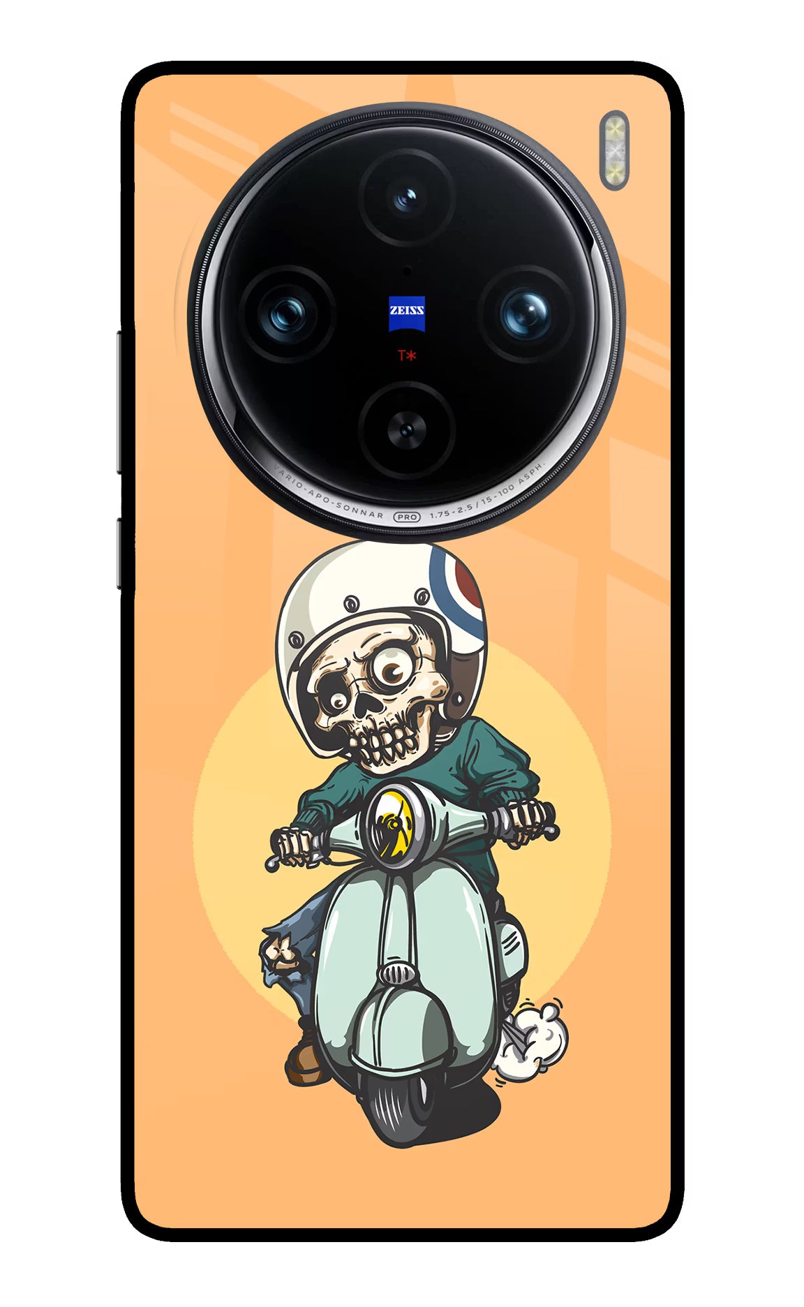 Undead Biker Vivo X100 Pro Glass Case - Undead Biker Vivo X100 Pro Glass Case Undead Biker Vivo X100 Pro Glass Case