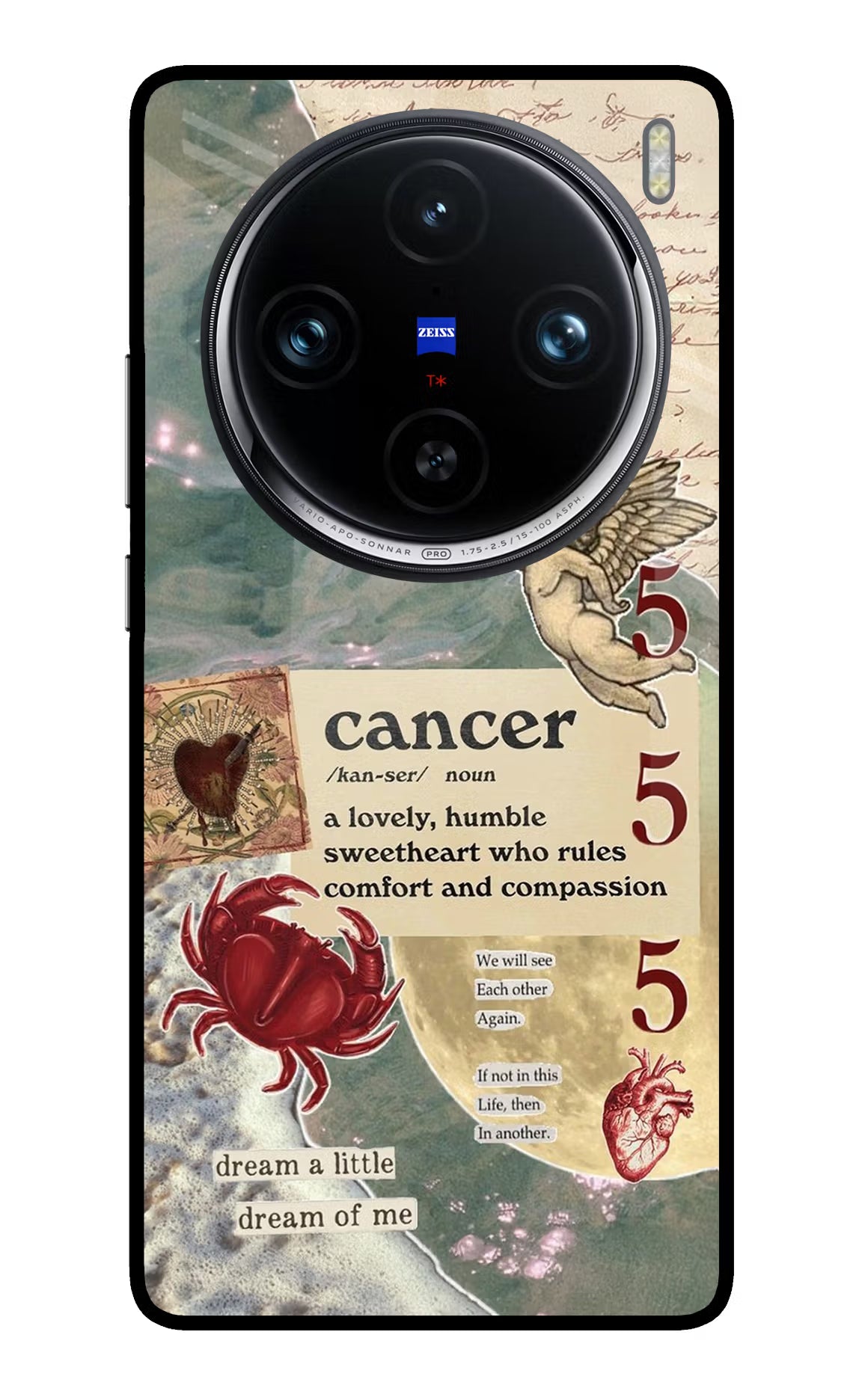 Cancer Zodiac Vivo X100 Pro Glass Case - Cancer Zodiac Vivo X100 Pro Glass Case Cancer Zodiac Vivo X100 Pro Glass Case